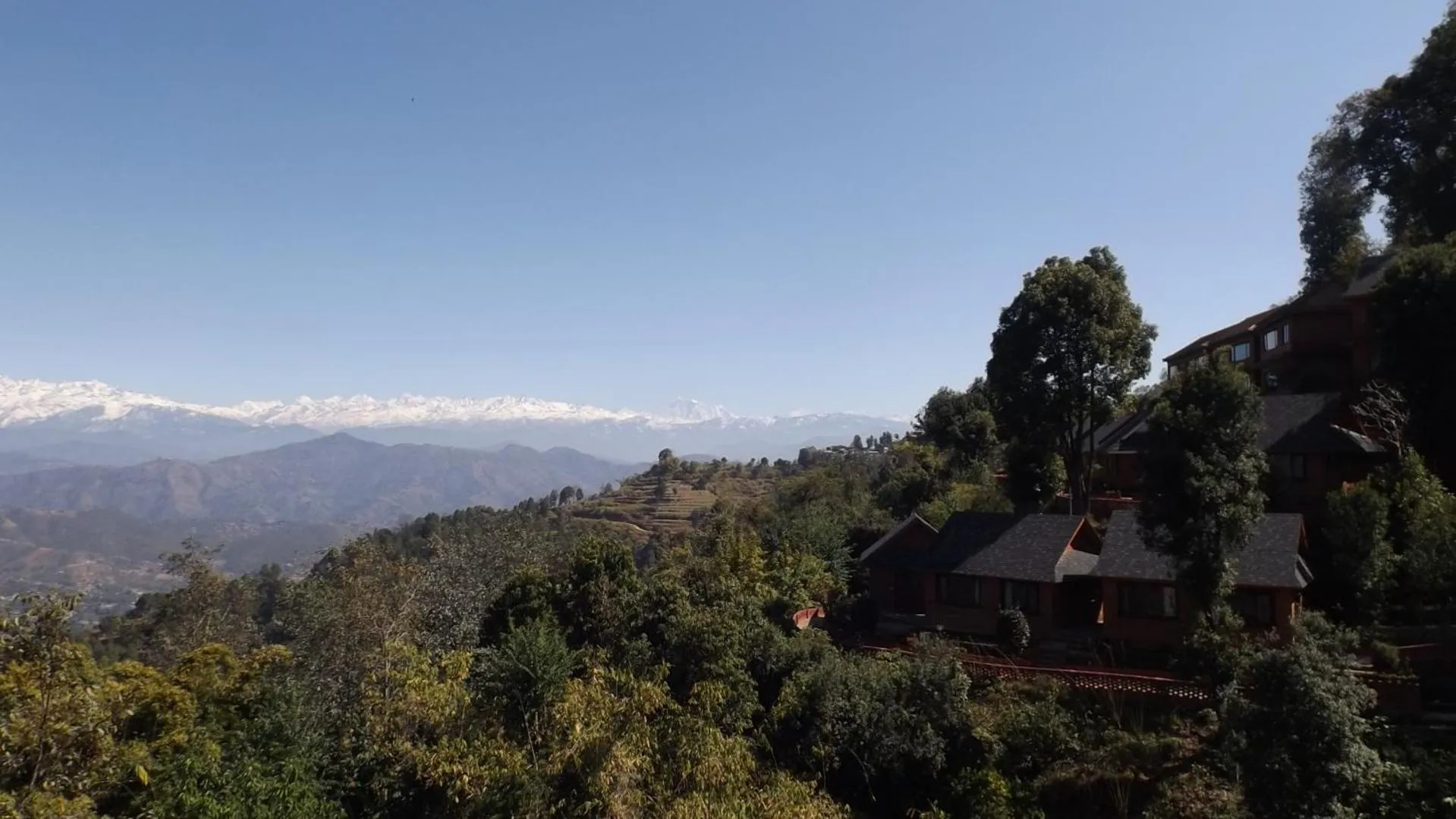 Mountain view in Dhulikhel Mountain Resort