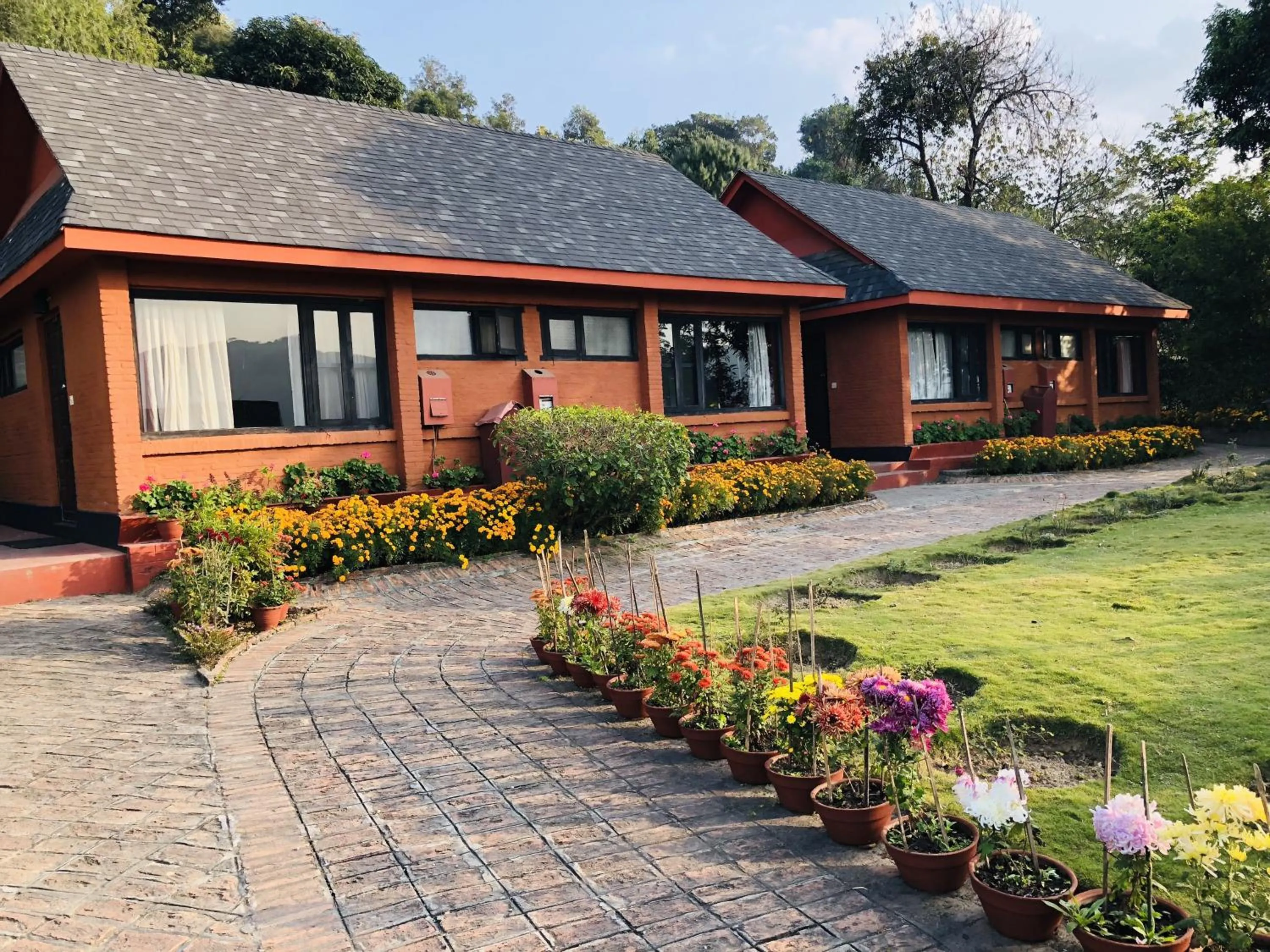 Quiet street view in Dhulikhel Mountain Resort
