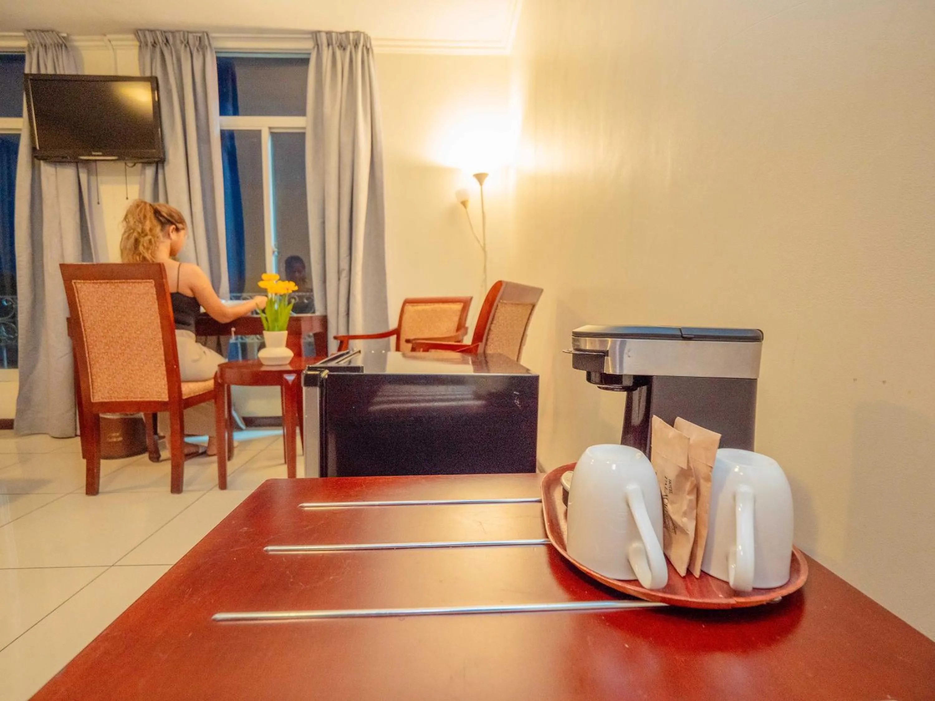 Coffee/tea facilities in Hotel Palacio