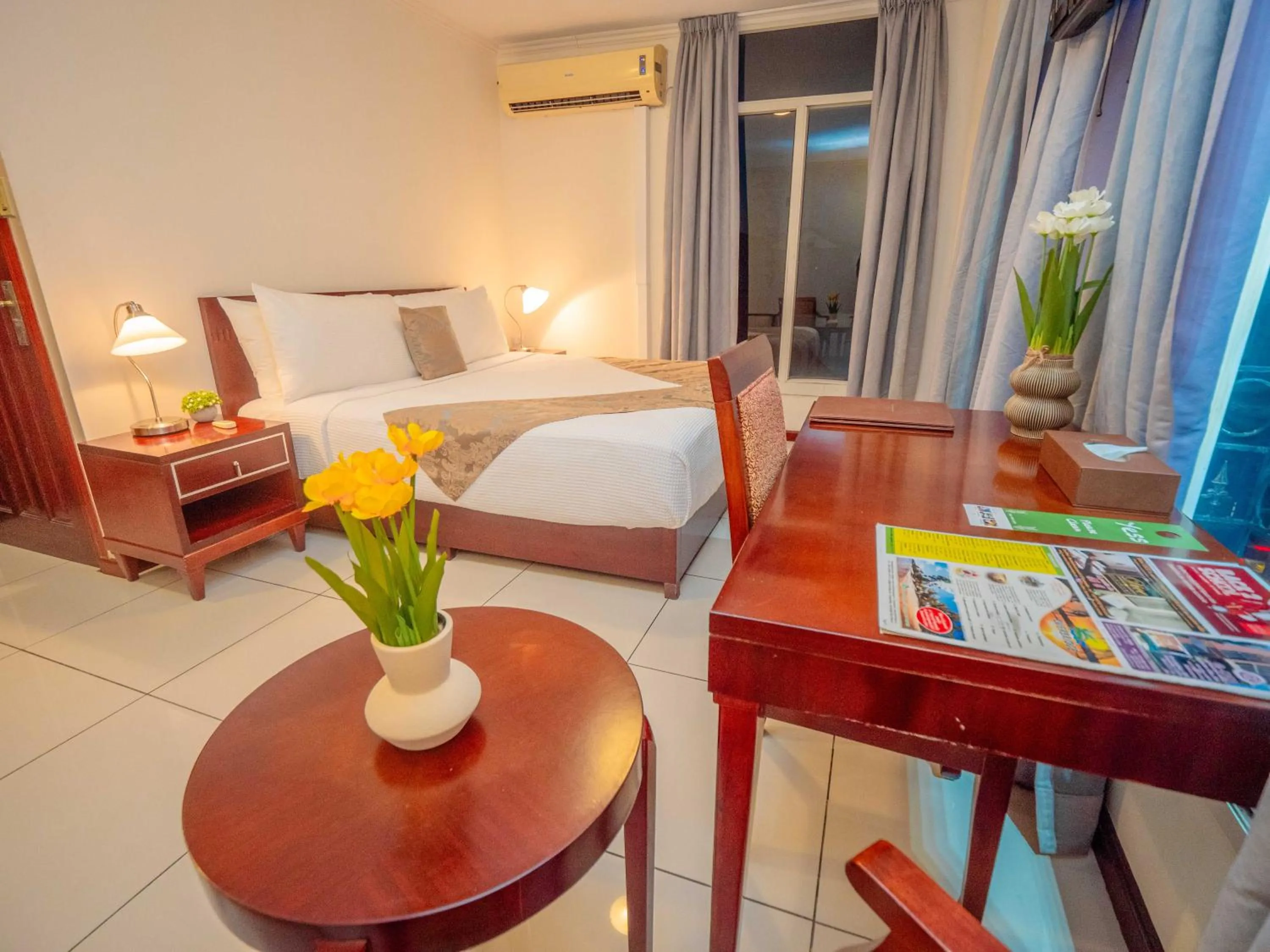 Bed in Hotel Palacio