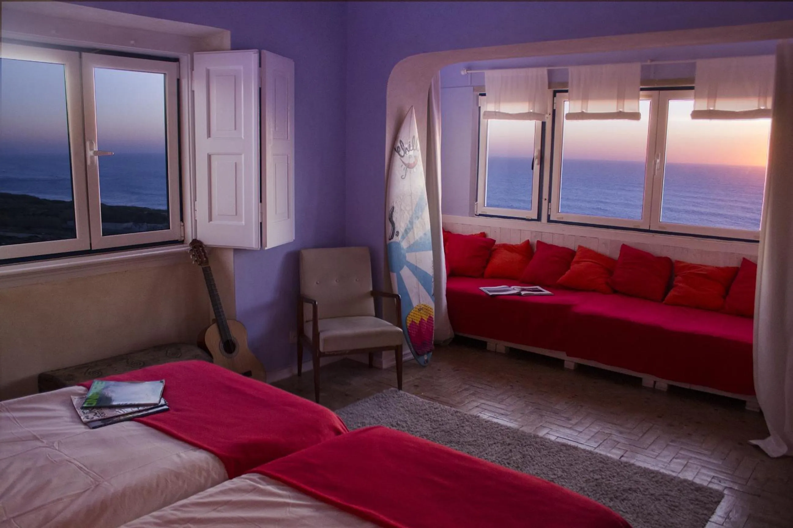 Decorative detail, Bed in Chill in Ericeira Surf House