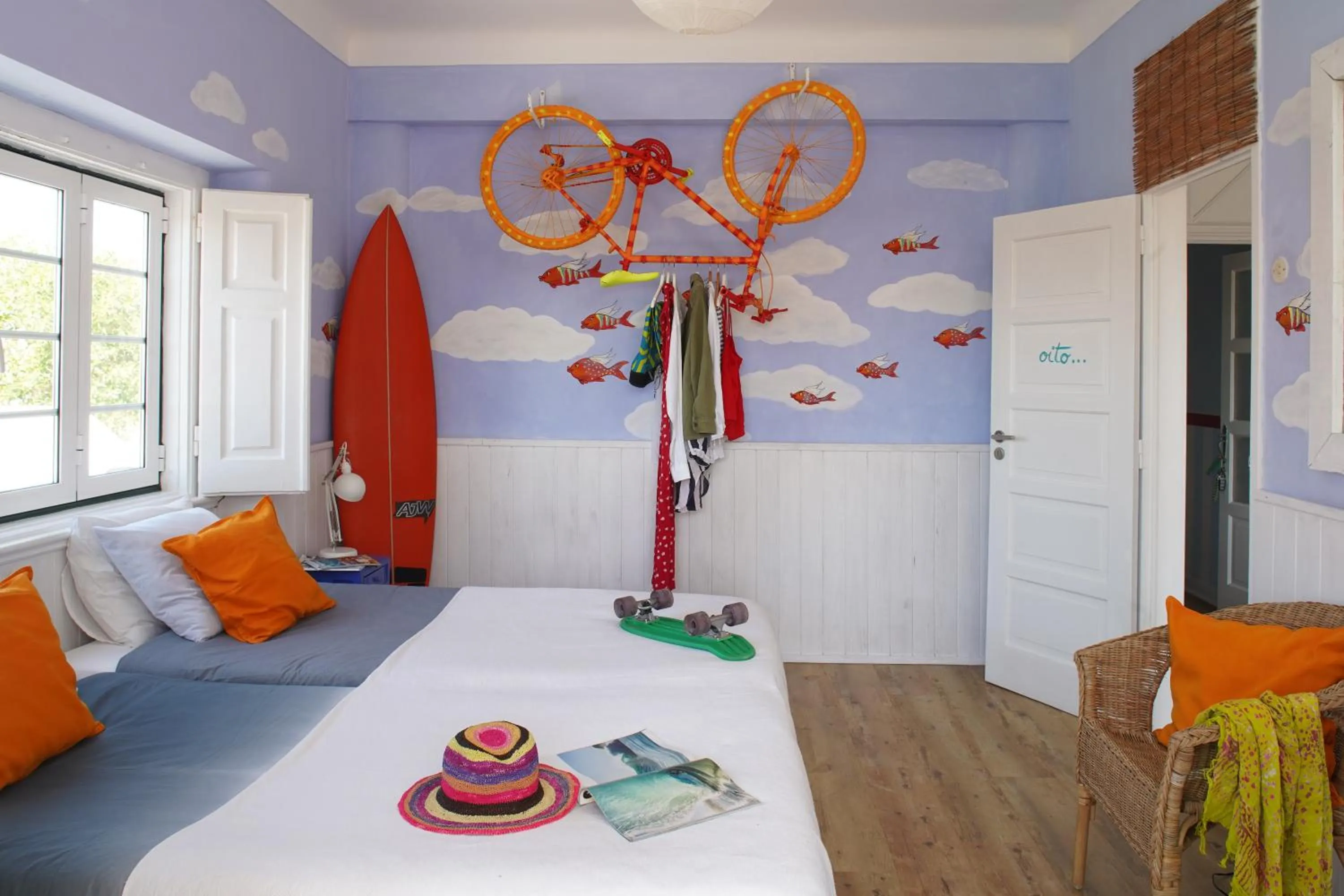 Photo of the whole room, Bed in Chill in Ericeira Surf House
