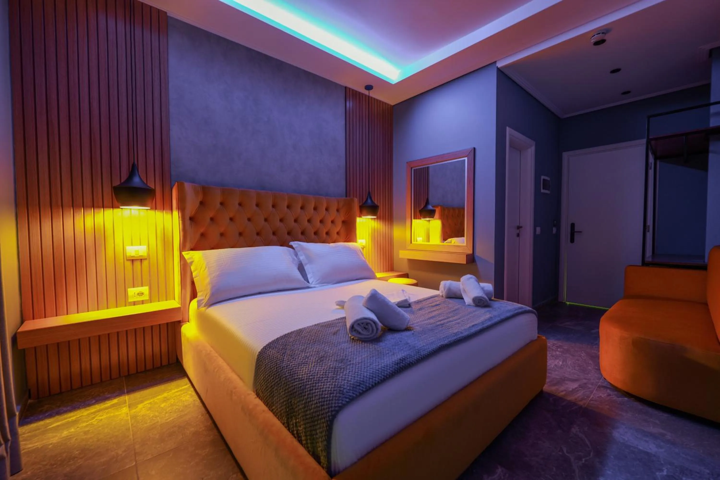 Bed in Hotel Piramida