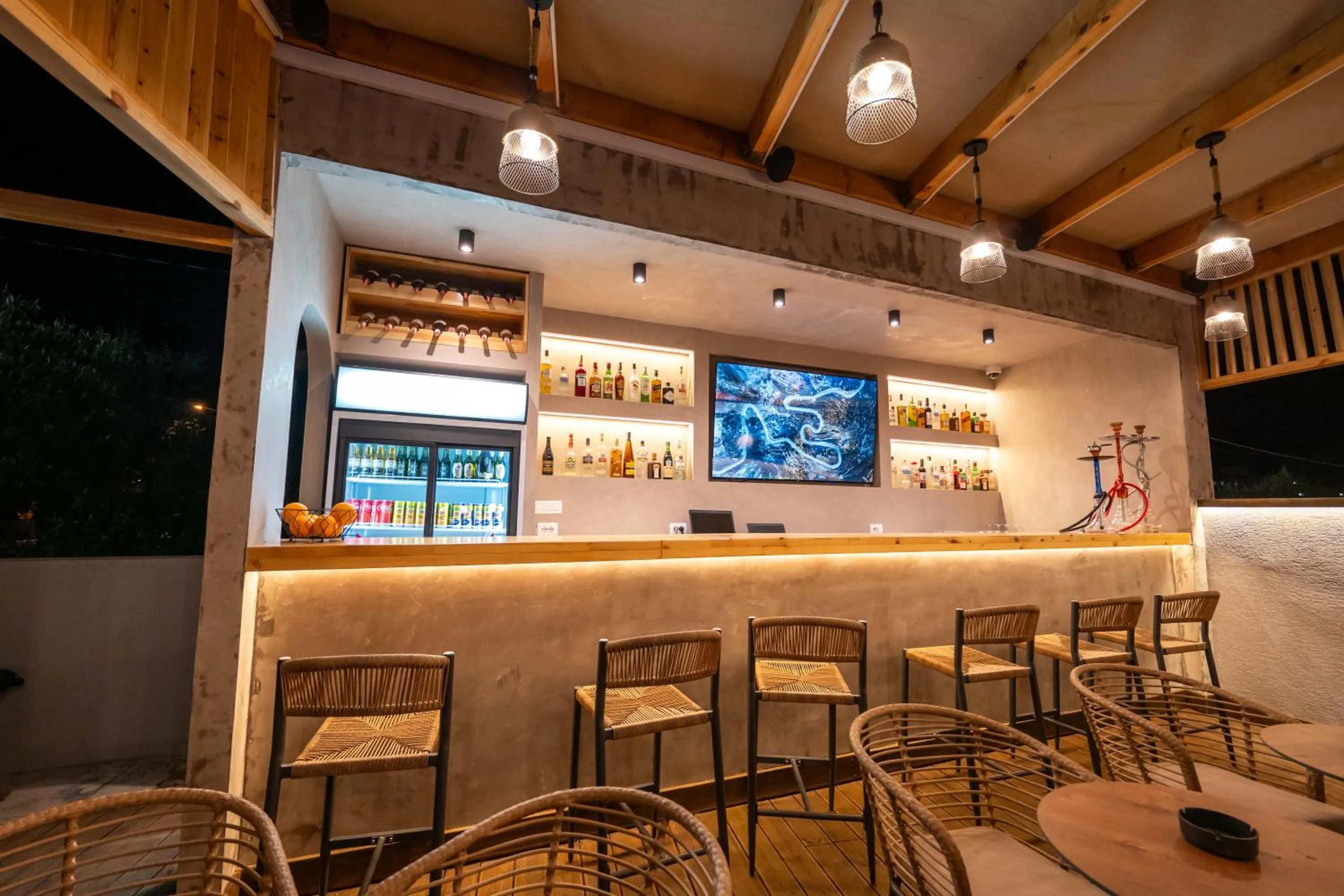 Communal lounge/ TV room in Hotel Piramida