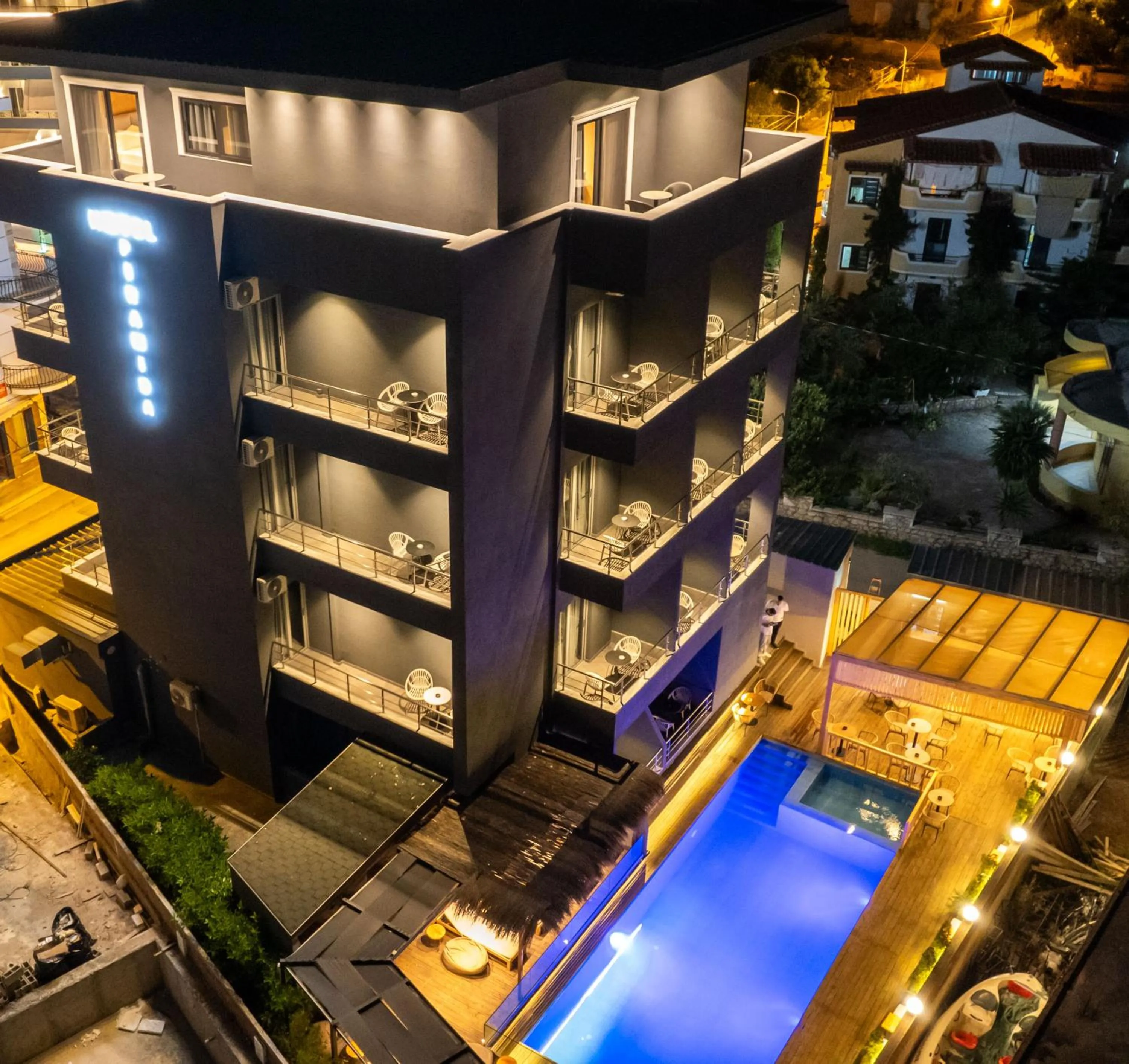 Balcony/Terrace in Hotel Piramida