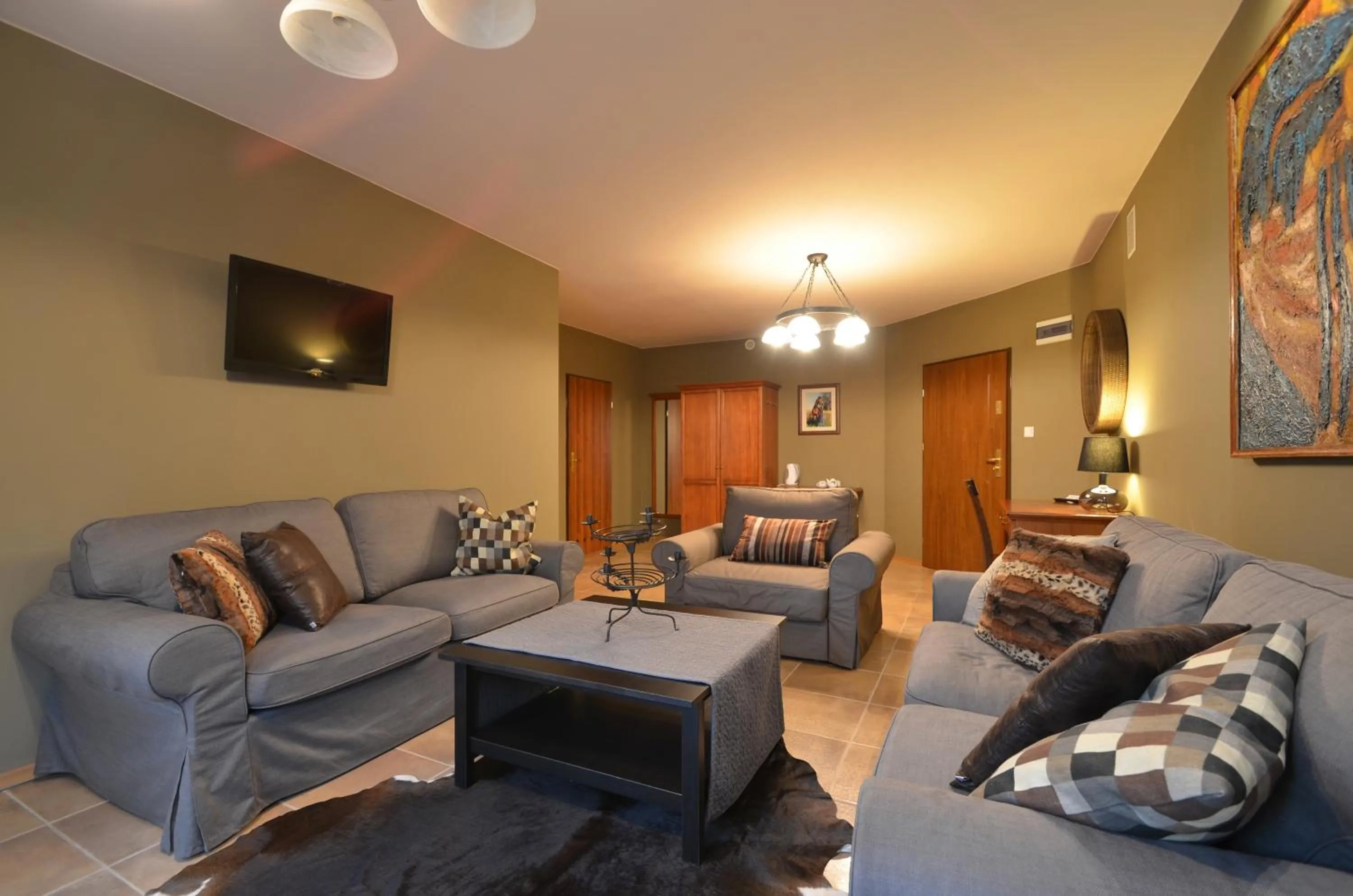 Living room in Hotel Dworek nad Regą