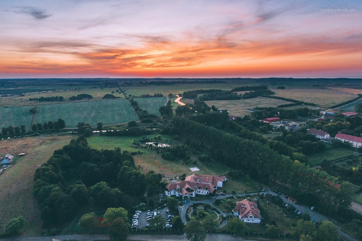 Natural landscape in Hotel Dworek nad Regą