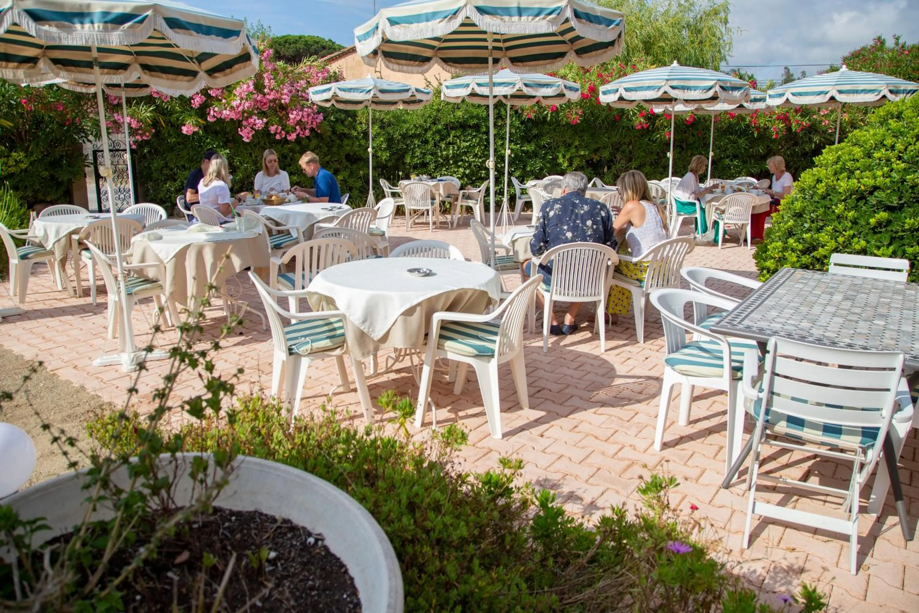 Patio in Hôtel Saint Andre