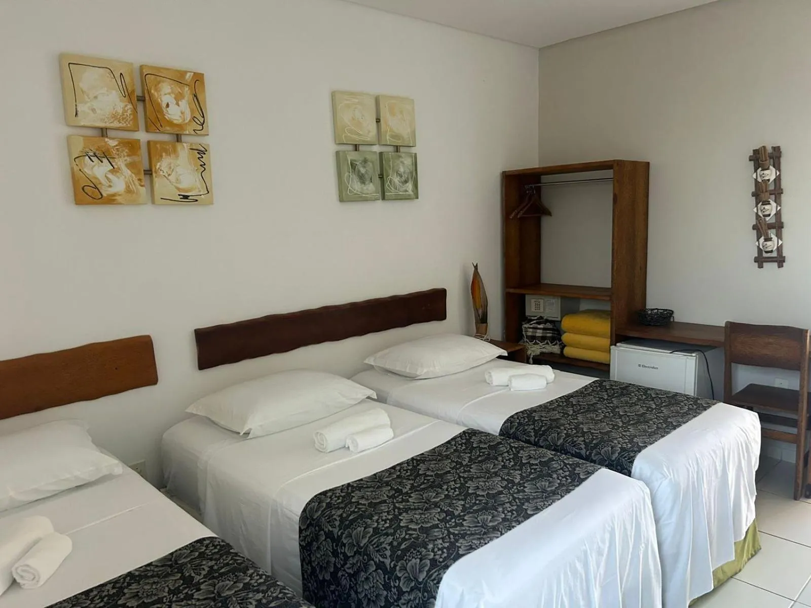 Bed in Pousada Paraiso da Barra