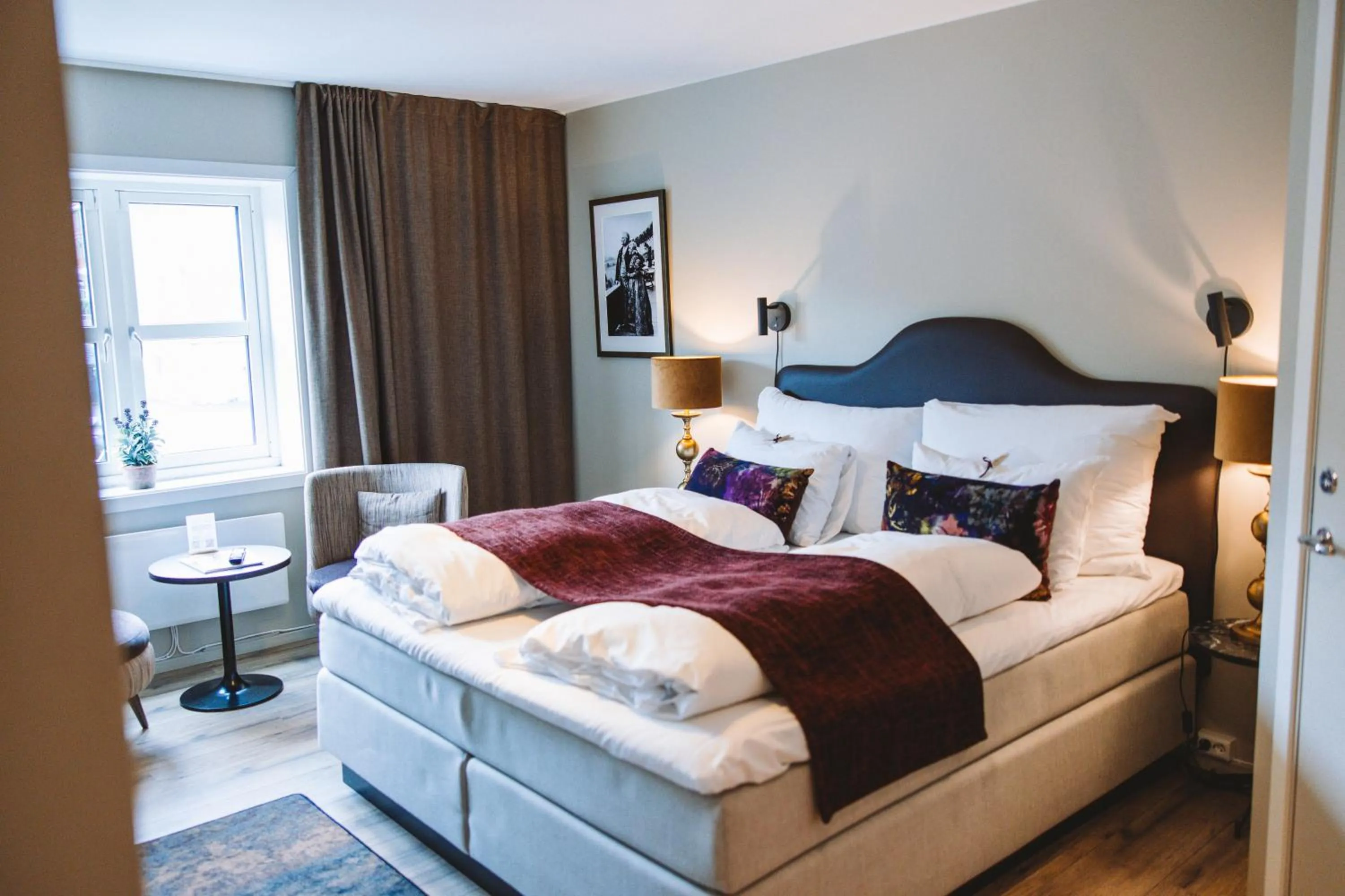 Bedroom, Bed in Aksjemøllen - by Classic Norway Hotels