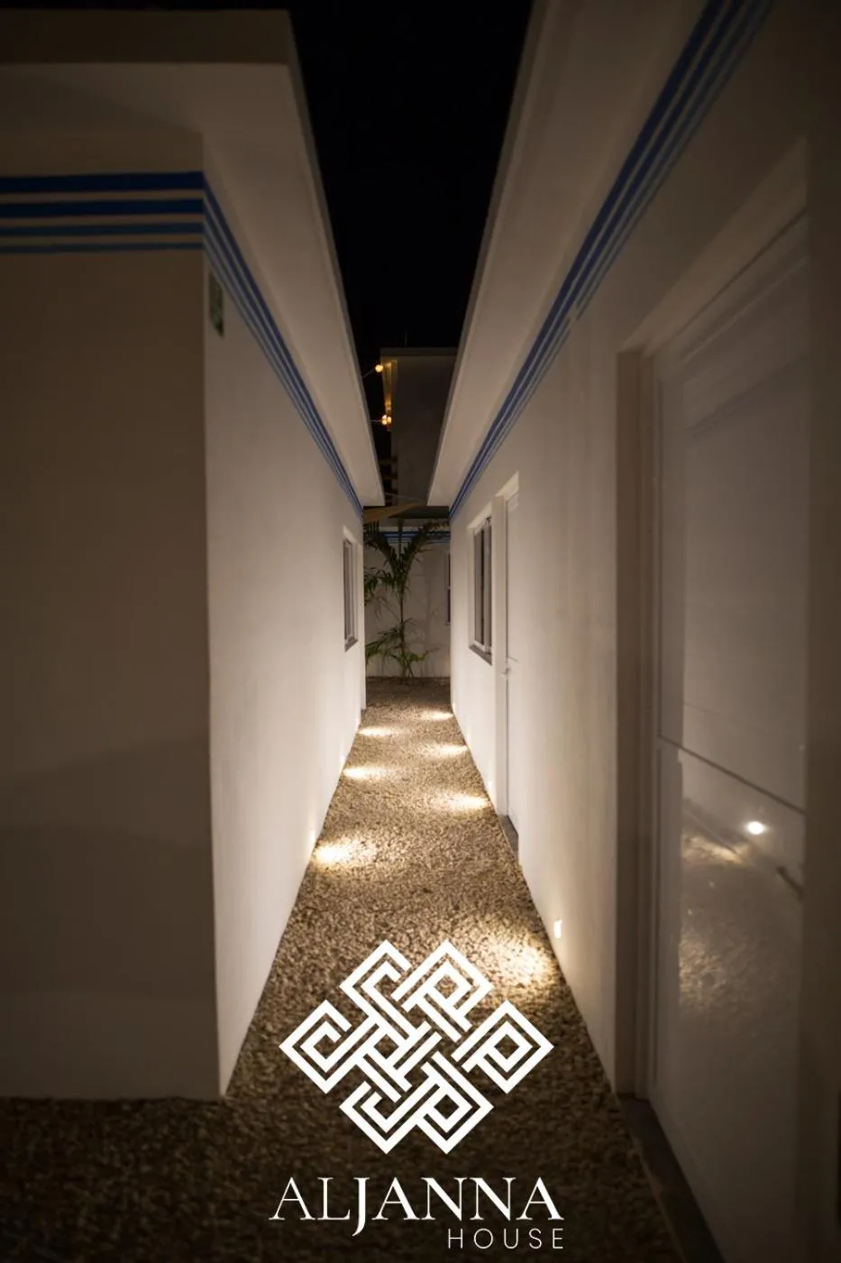 Facade/entrance in Aljanna House