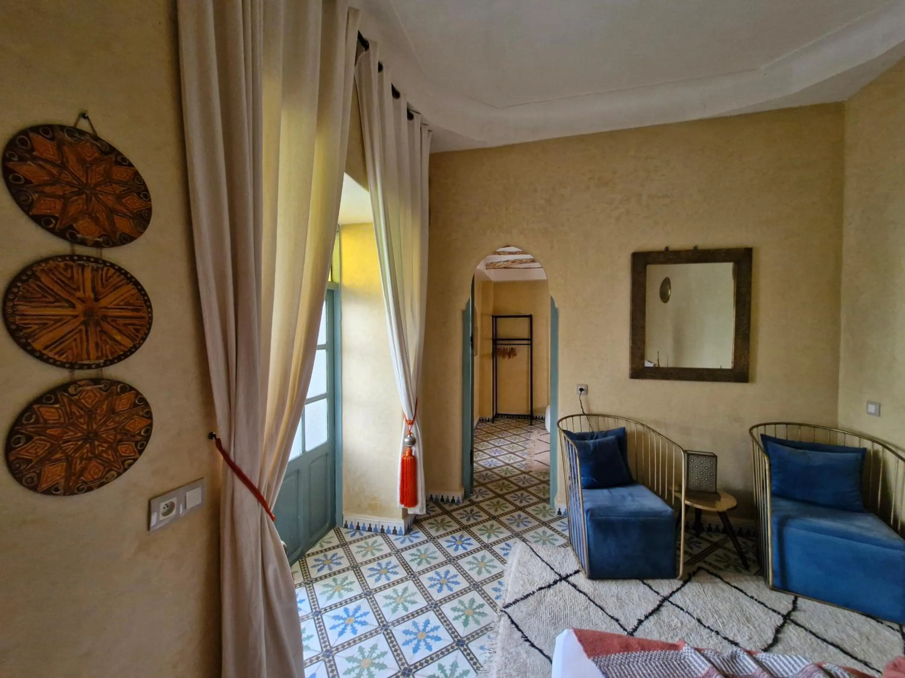 Seating area in Riad Orange