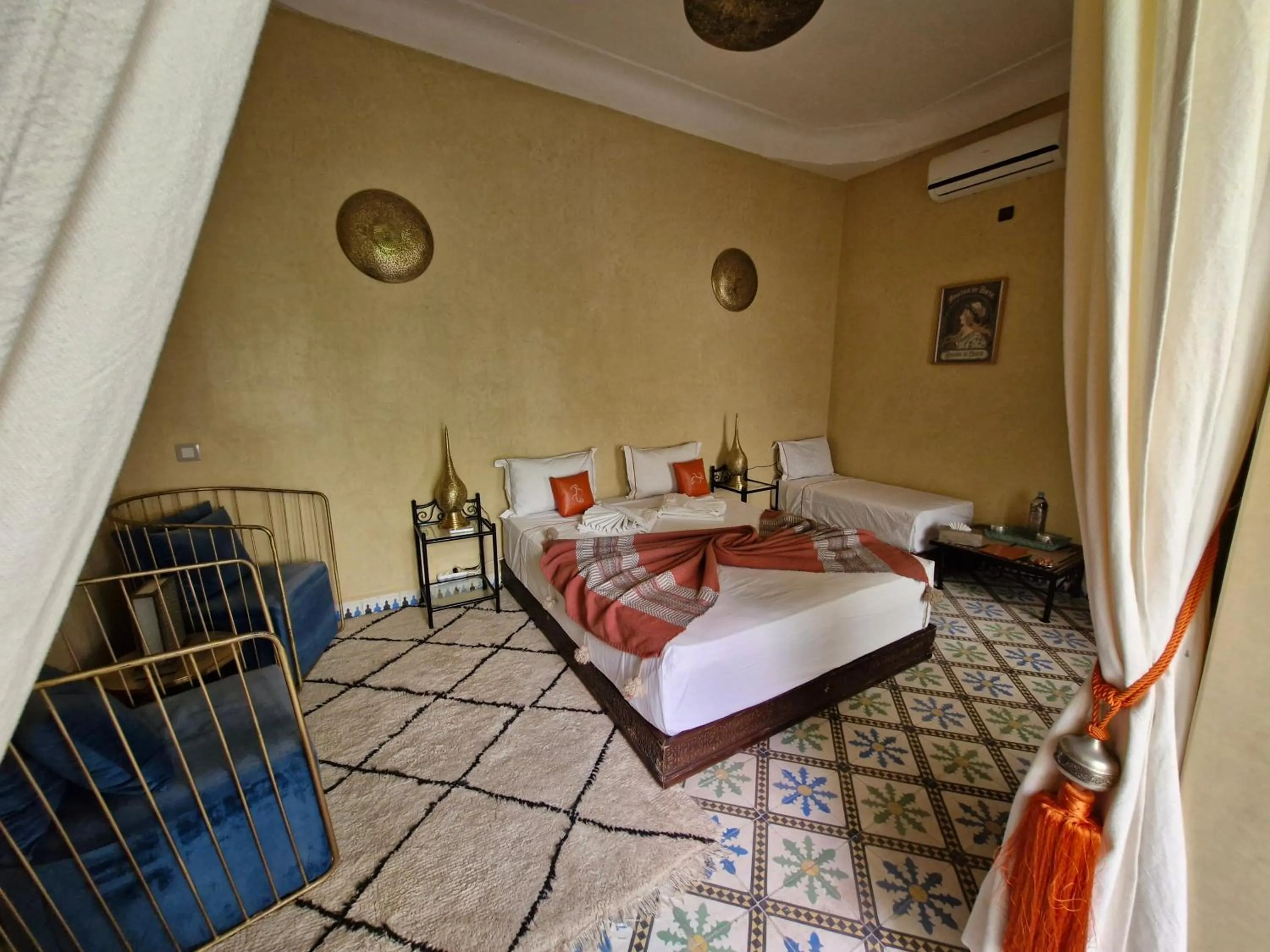 Bedroom, Bed in Riad Orange