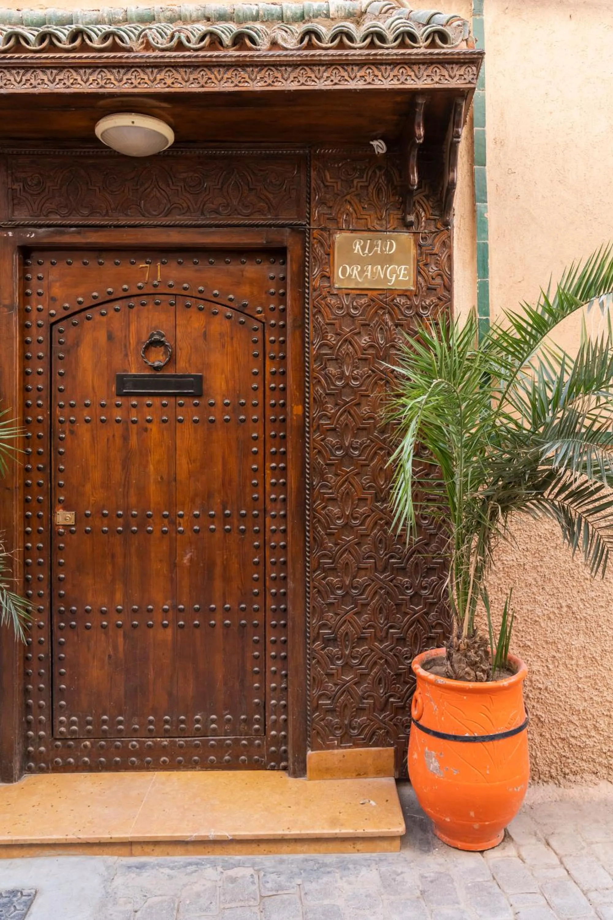 Facade/entrance in Riad Orange