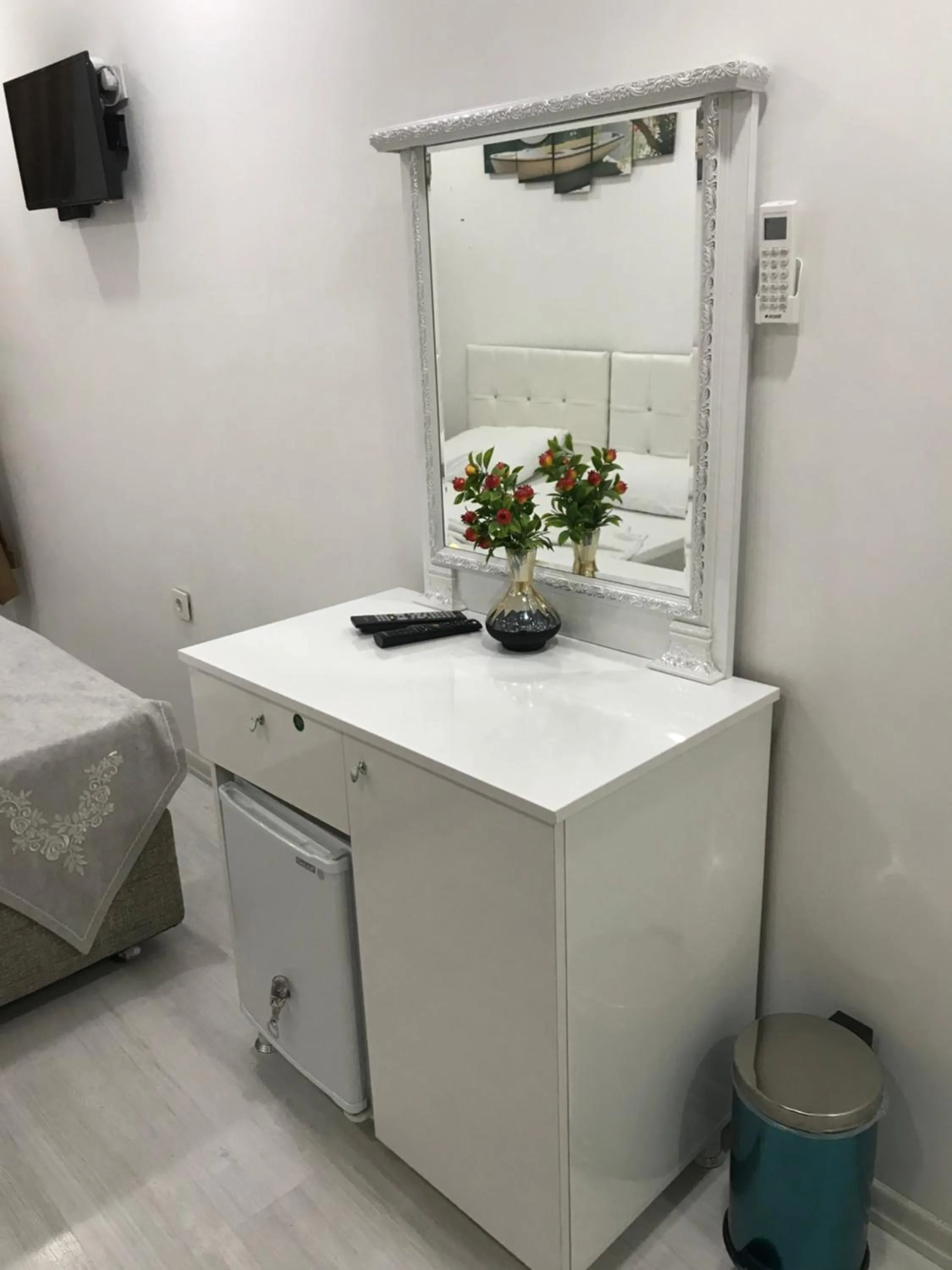 Kitchen or kitchenette in Beyhan Hotel