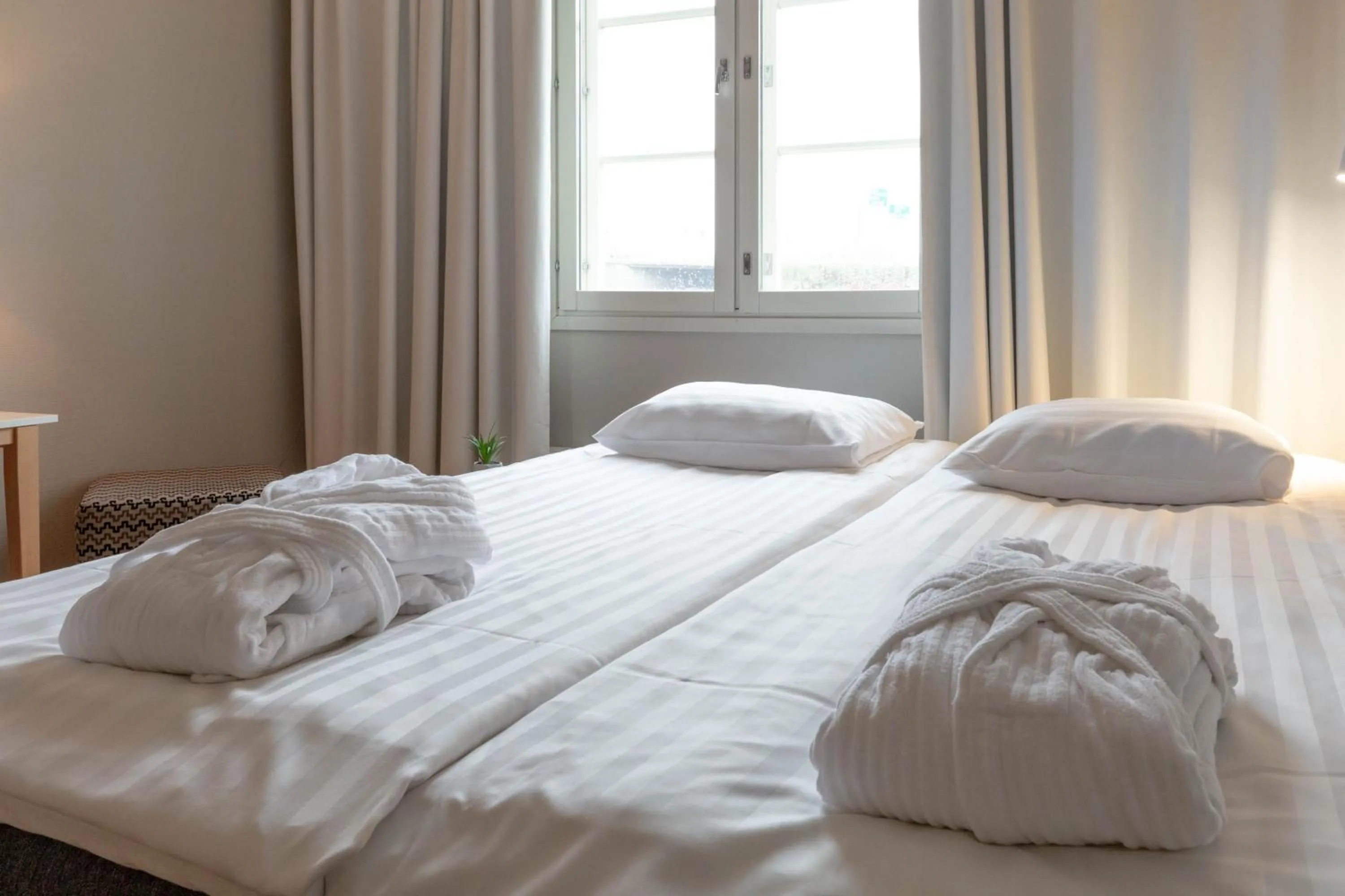 Bed in Hotel Jokipuisto