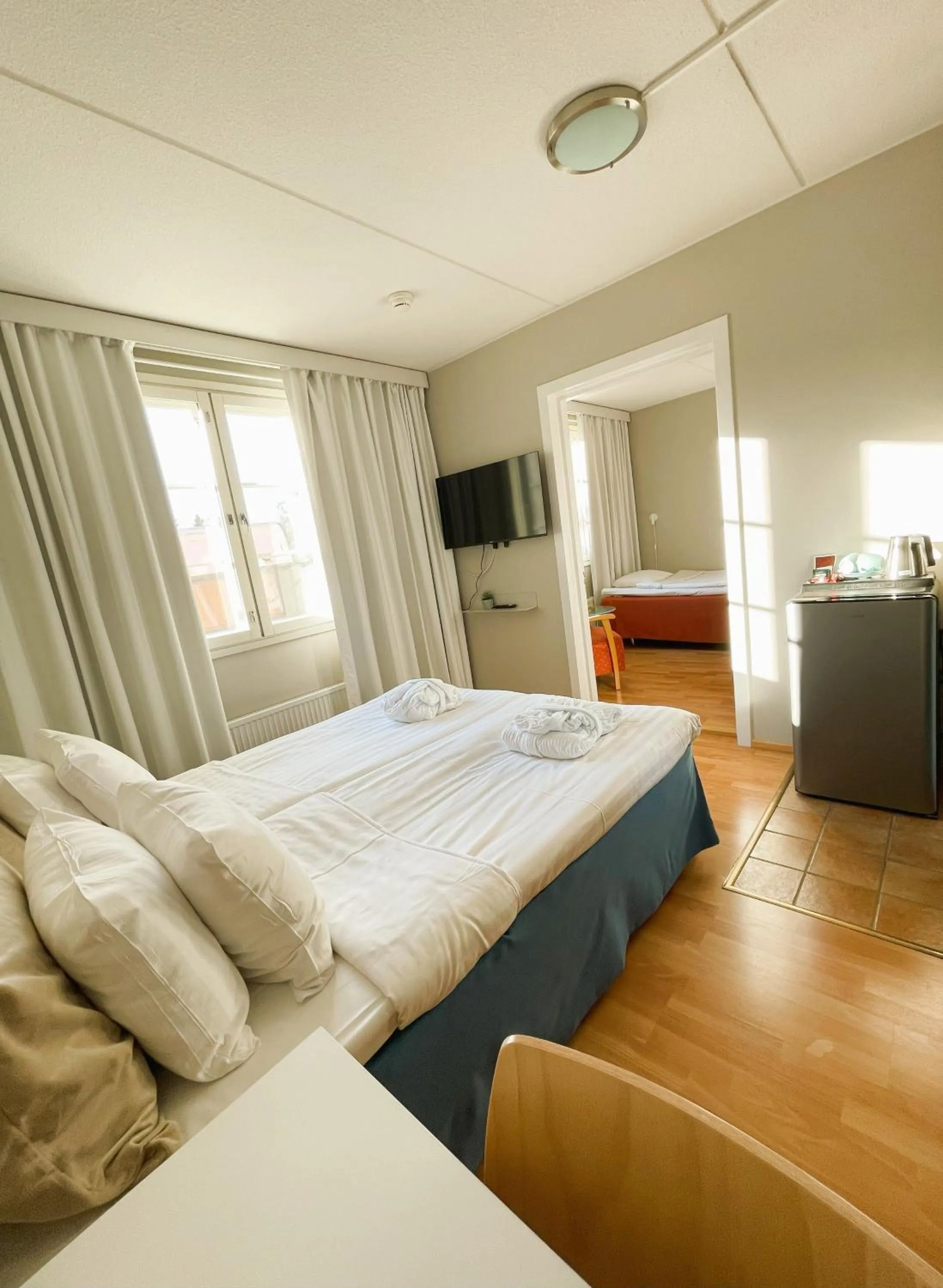 Bed in Hotel Jokipuisto