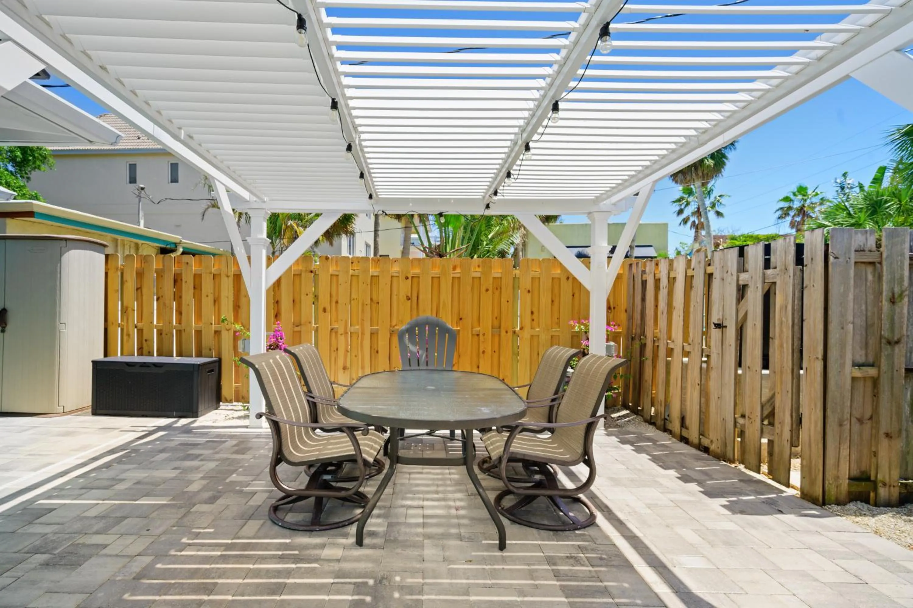 Patio in The Ringling Beach House
