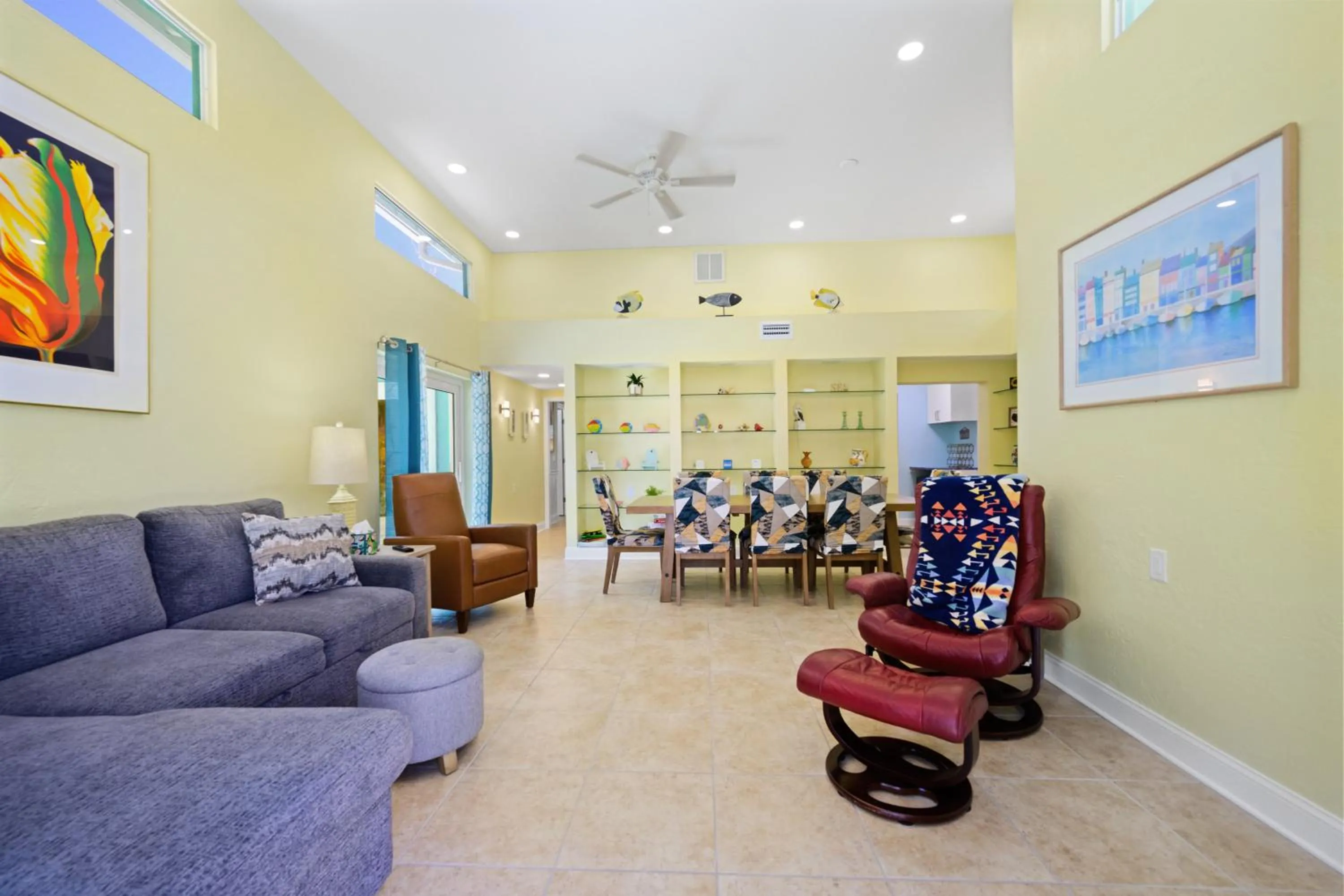 Living room in The Ringling Beach House
