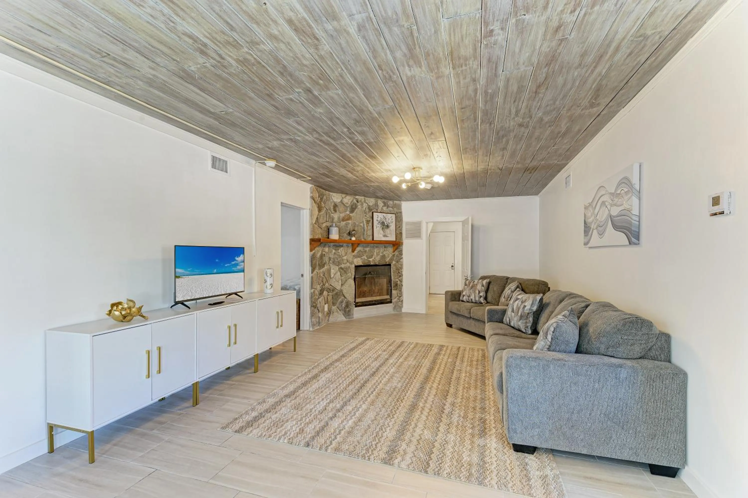 Seating area in The Ringling Beach House