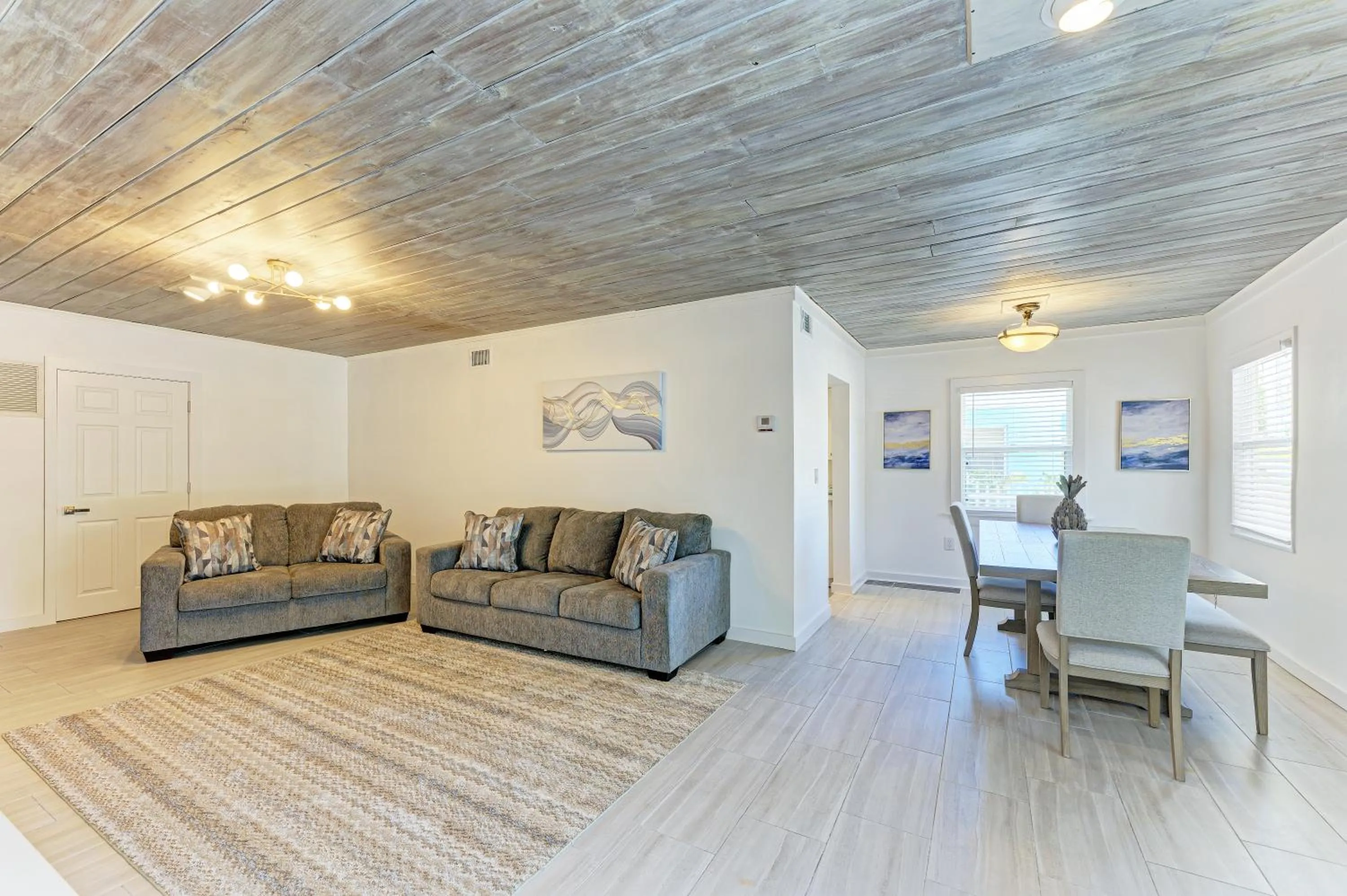 Seating area in The Ringling Beach House