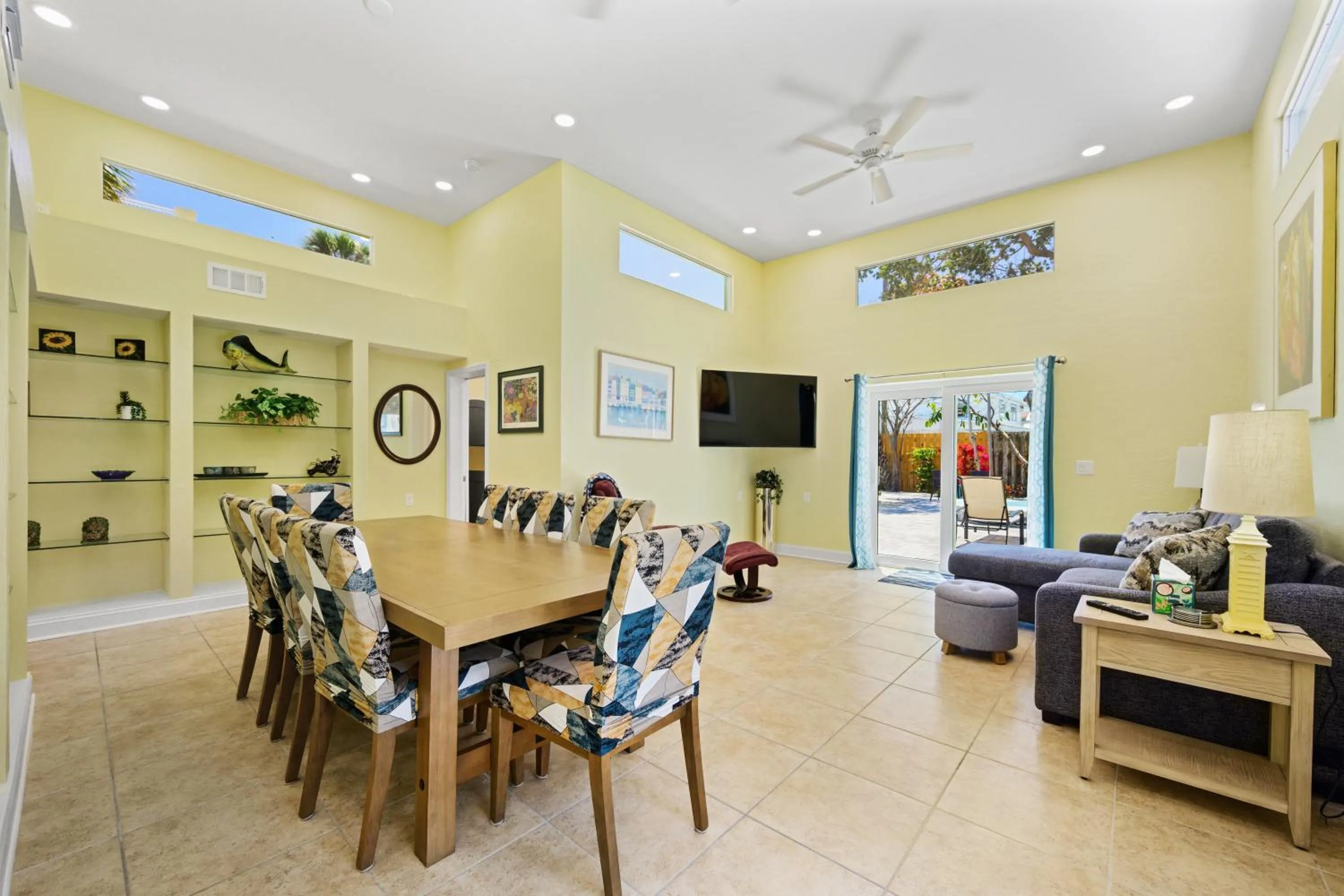 Dining area in The Ringling Beach House
