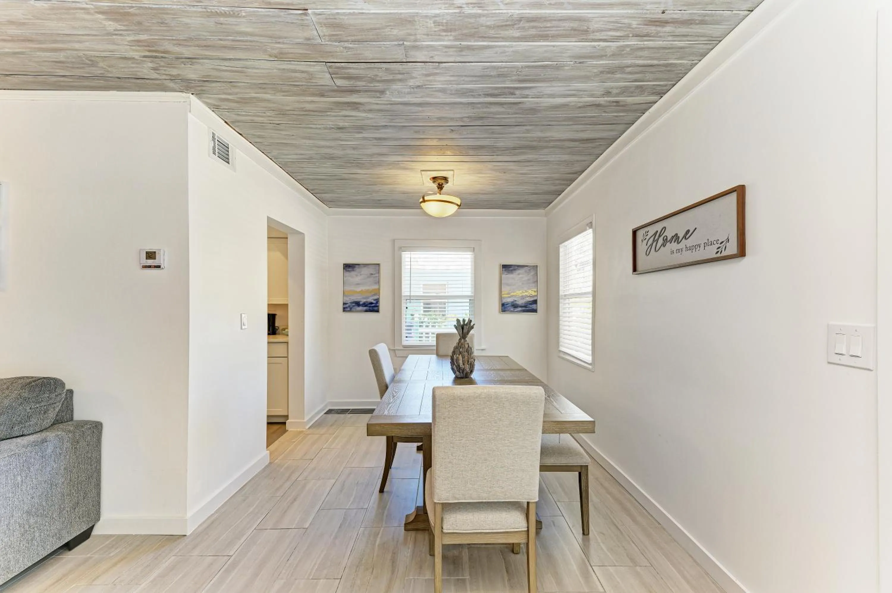 Dining area in The Ringling Beach House