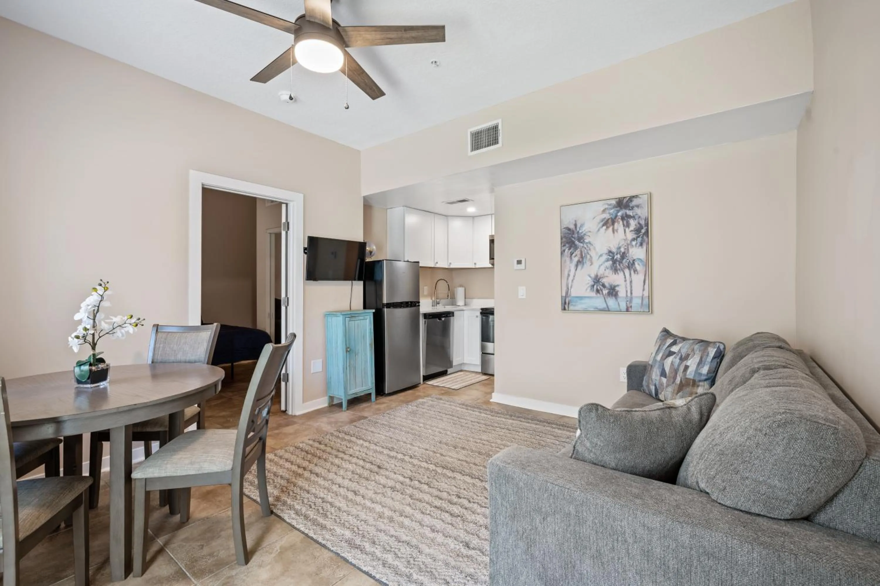 Living room in The Ringling Beach House