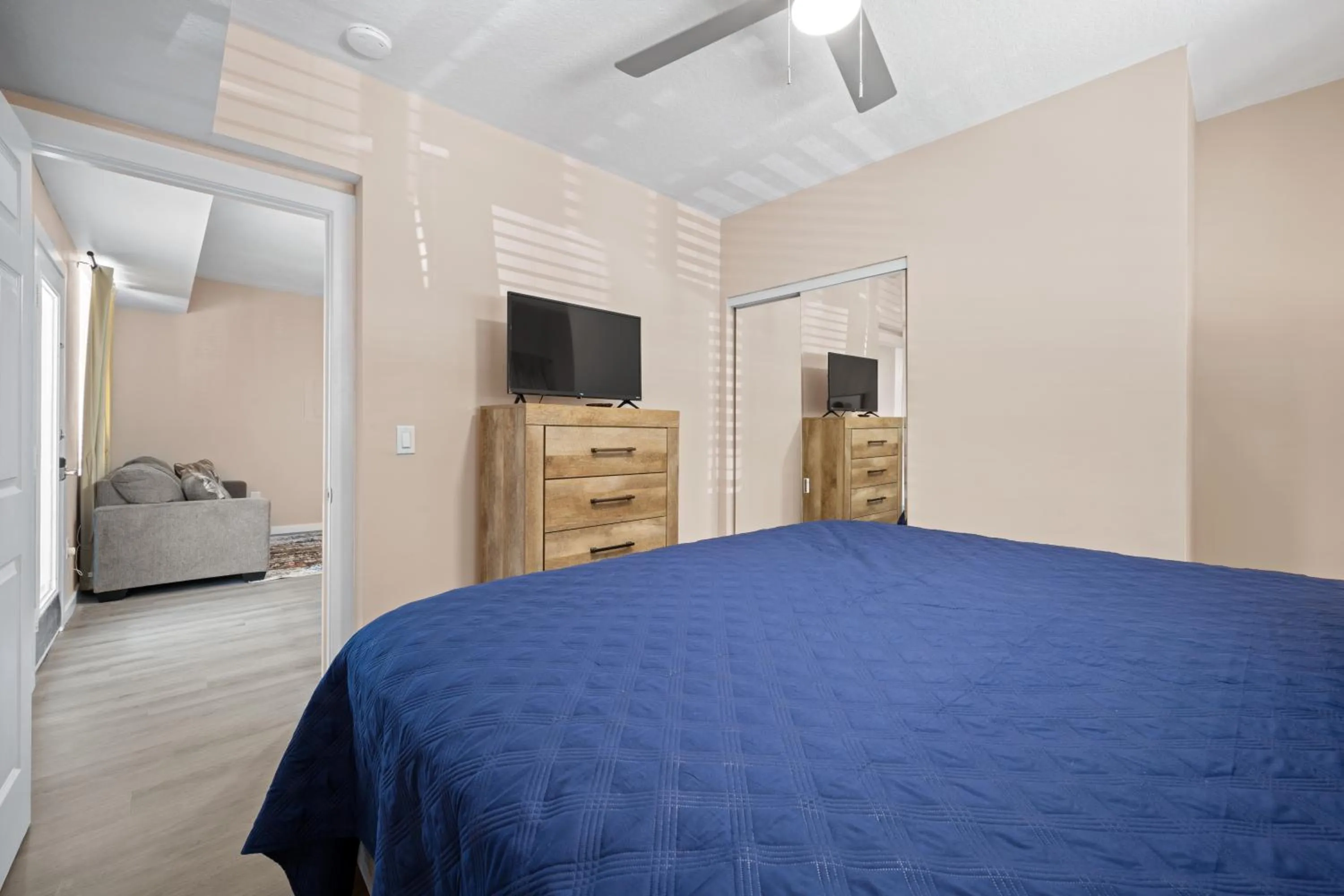 Bedroom, Bed in The Ringling Beach House