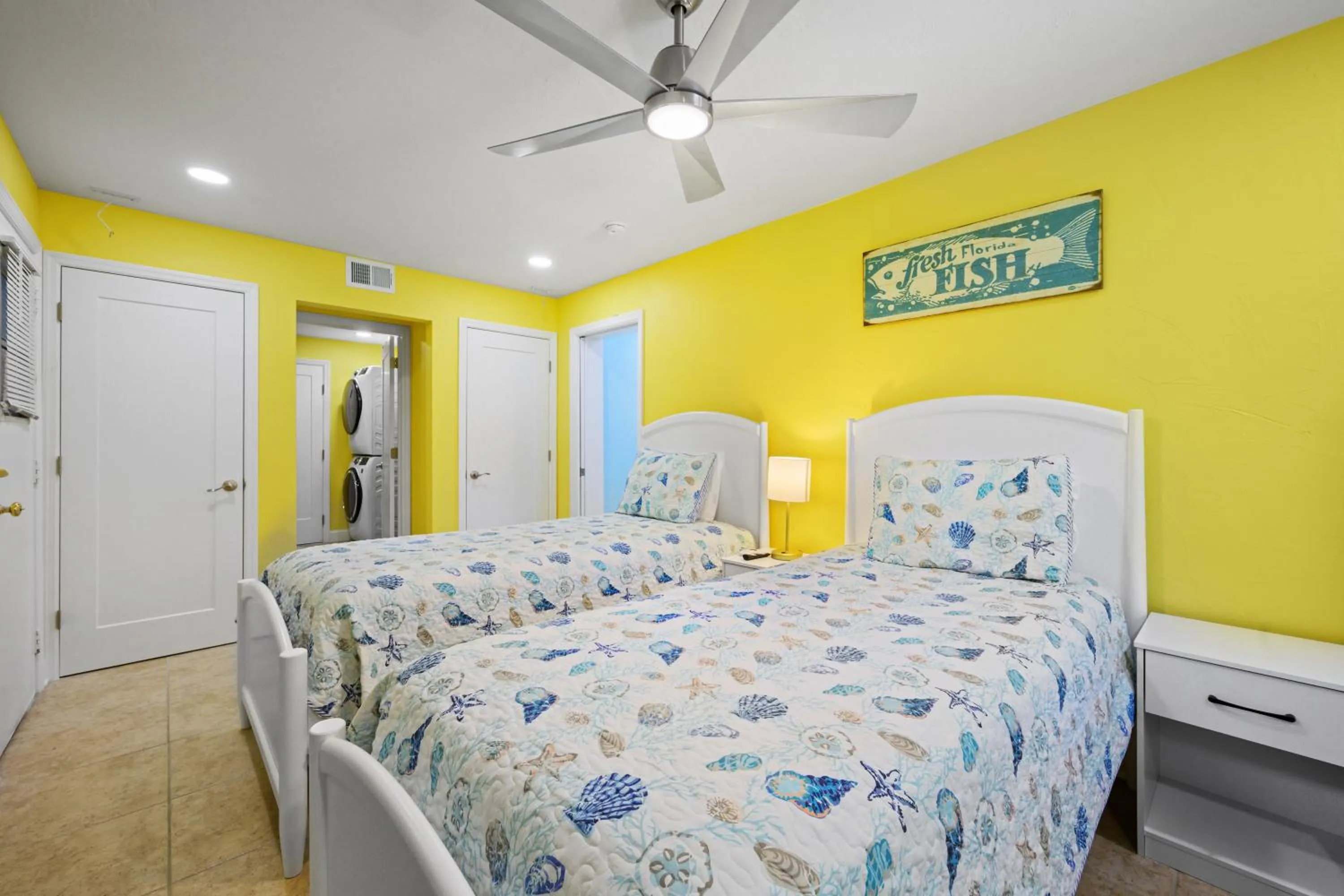 Bedroom, Bed in The Ringling Beach House