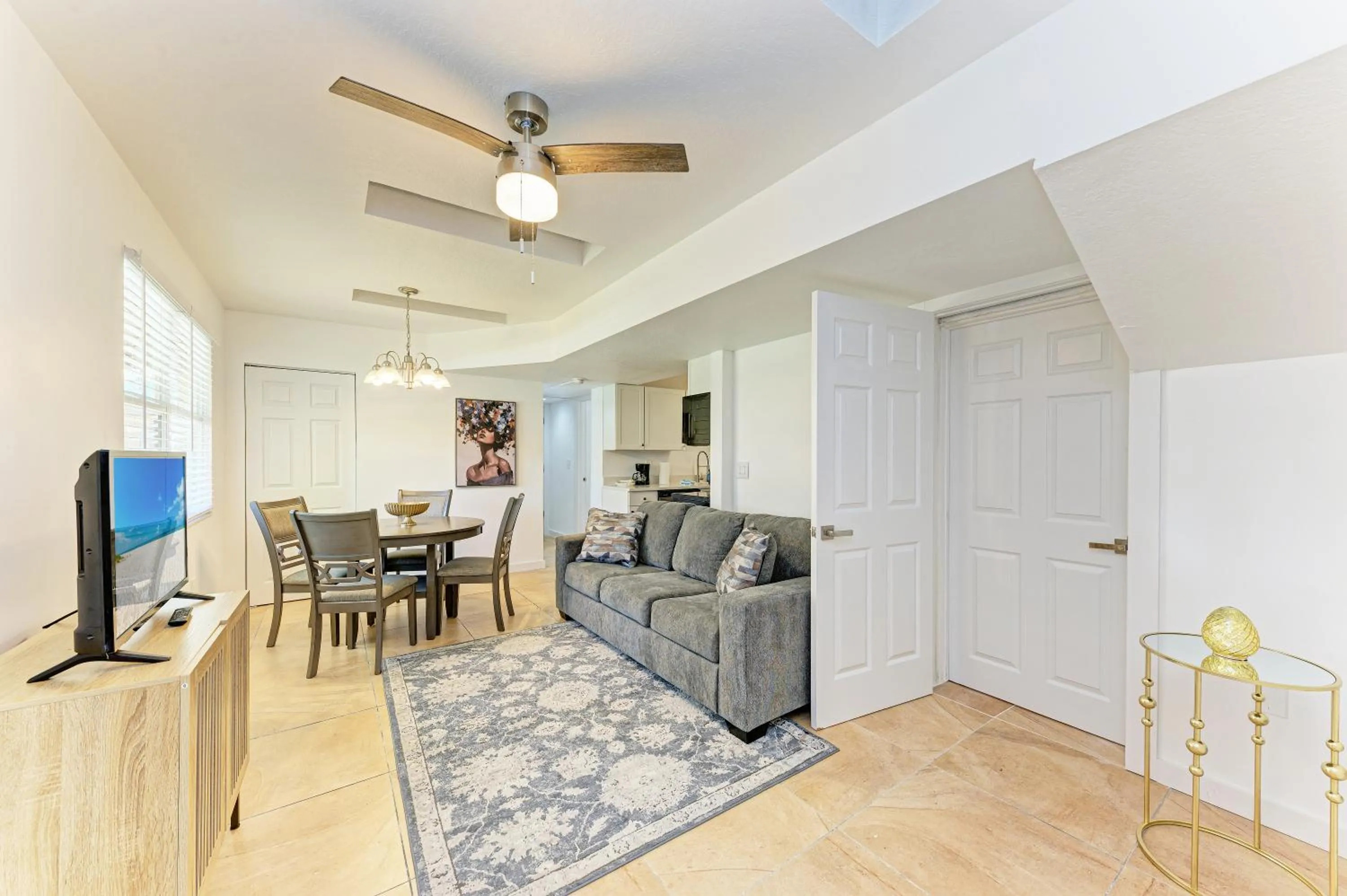 Living room in The Ringling Beach House