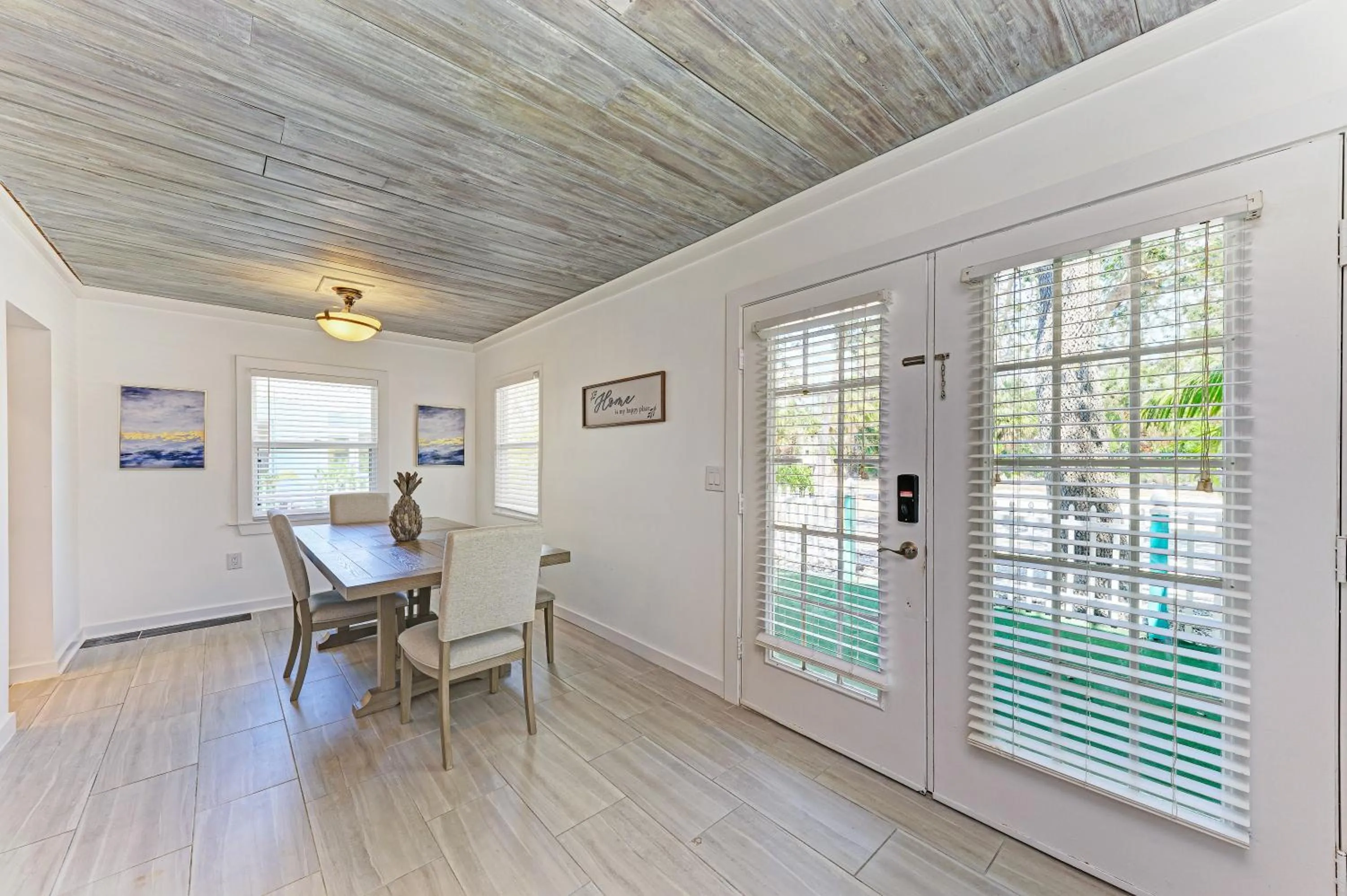 Dining area in The Ringling Beach House