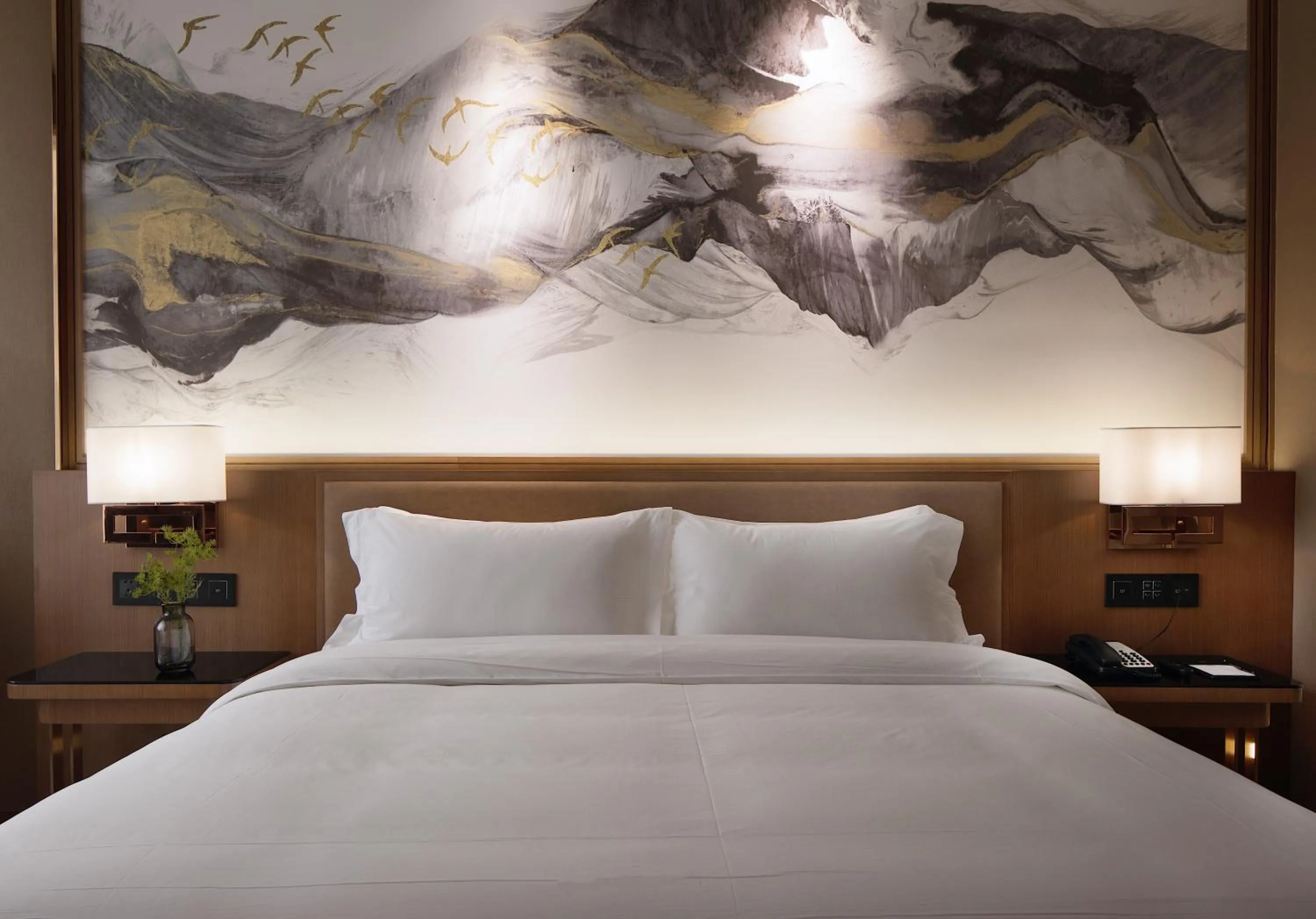 Bedroom, Bed in Jinmanfu International Hotel