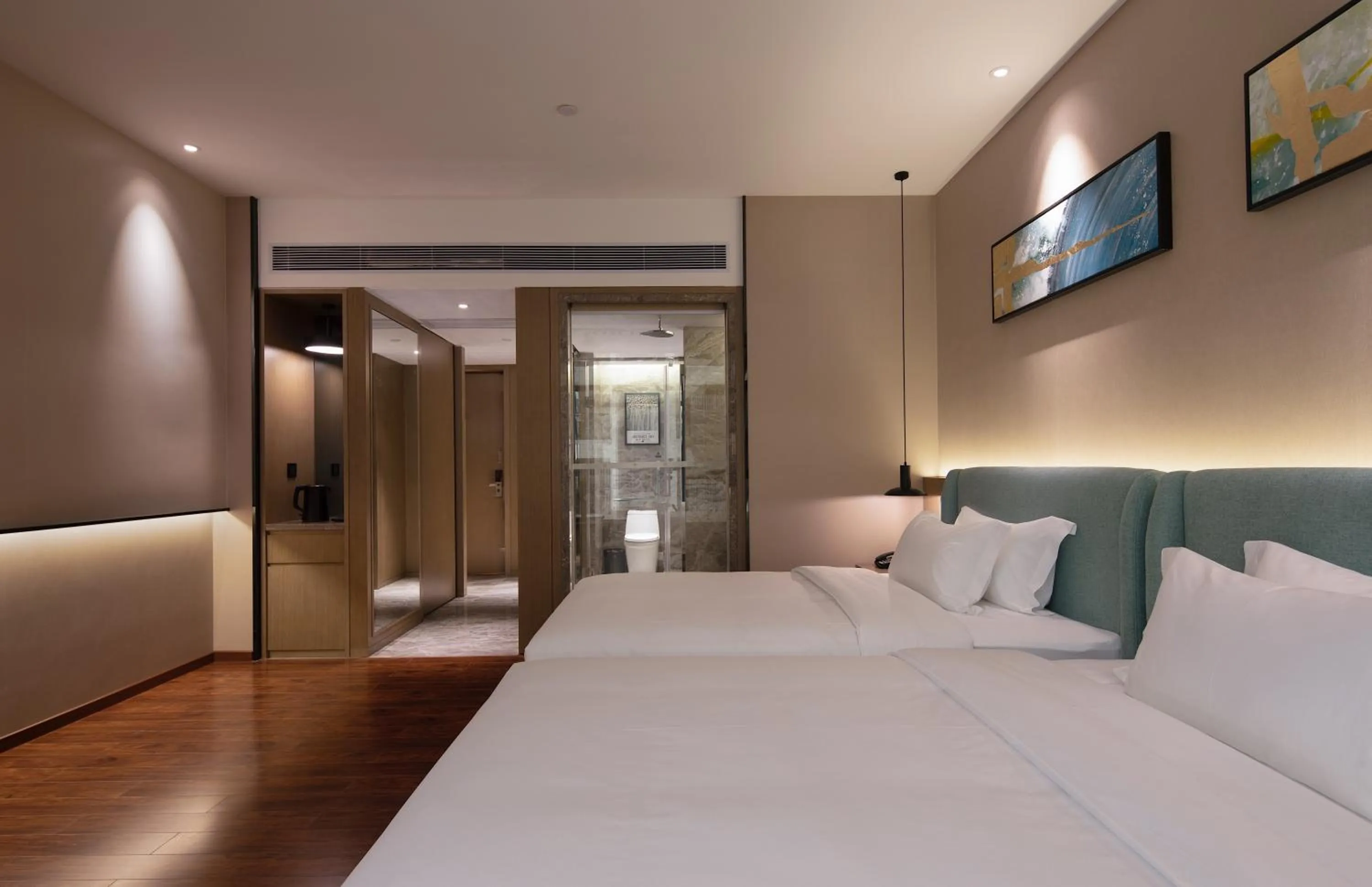 Bedroom, Bed in Jinmanfu International Hotel