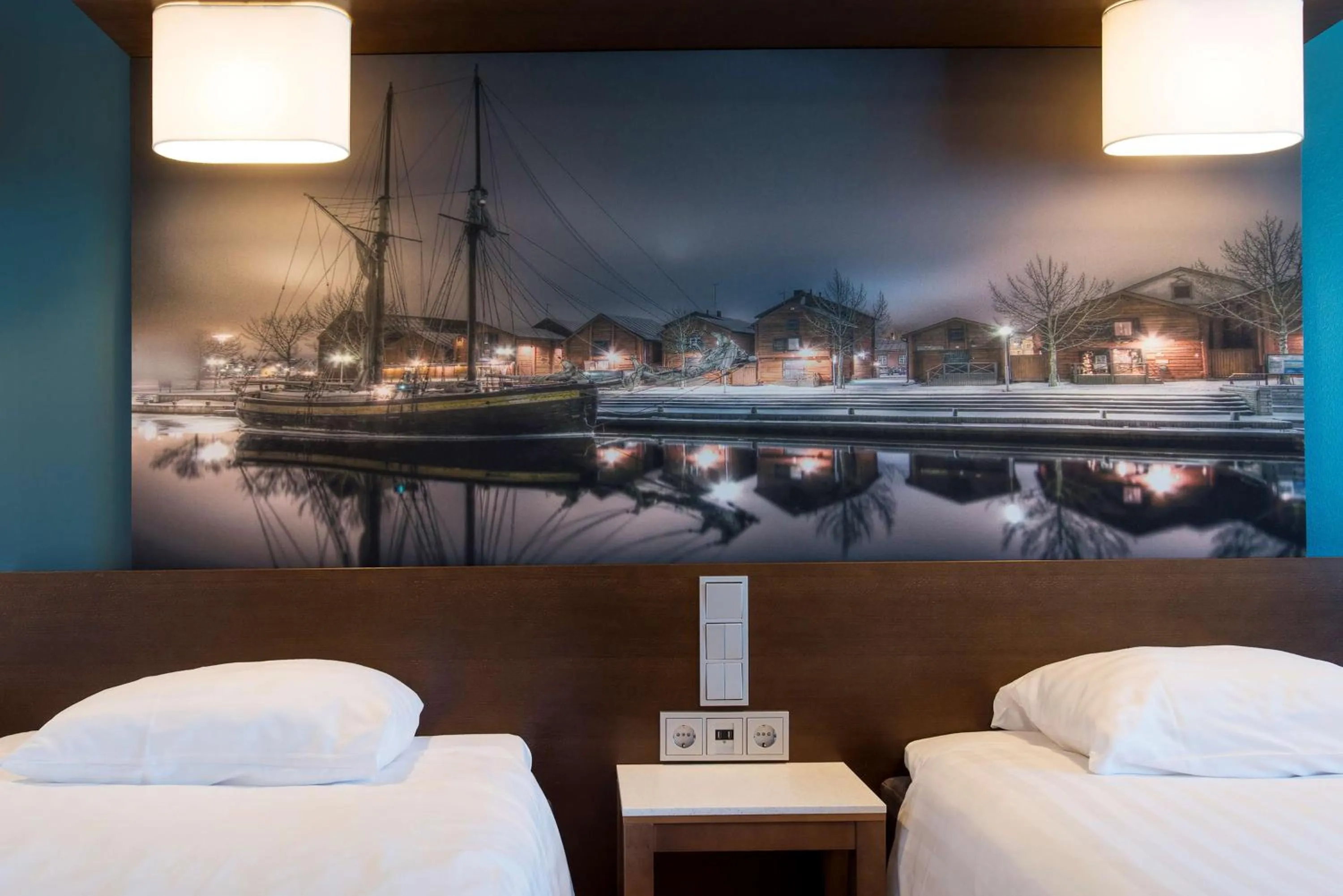 Bedroom, Bed in Scandic Oulu Station