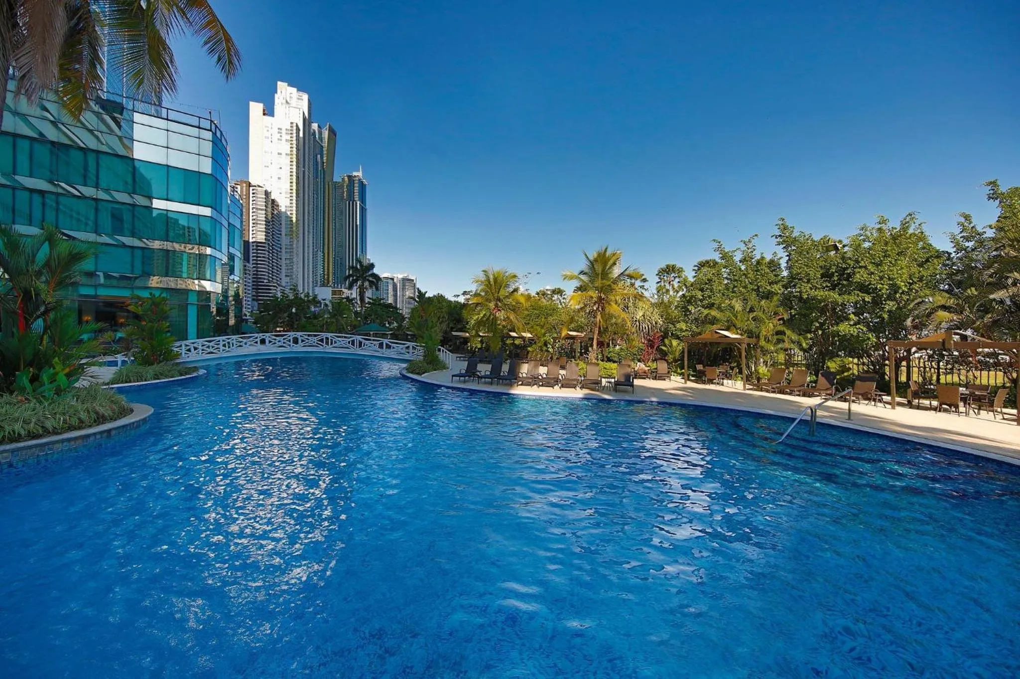 Swimming pool in Intercontinental Miramar Panama by IHG