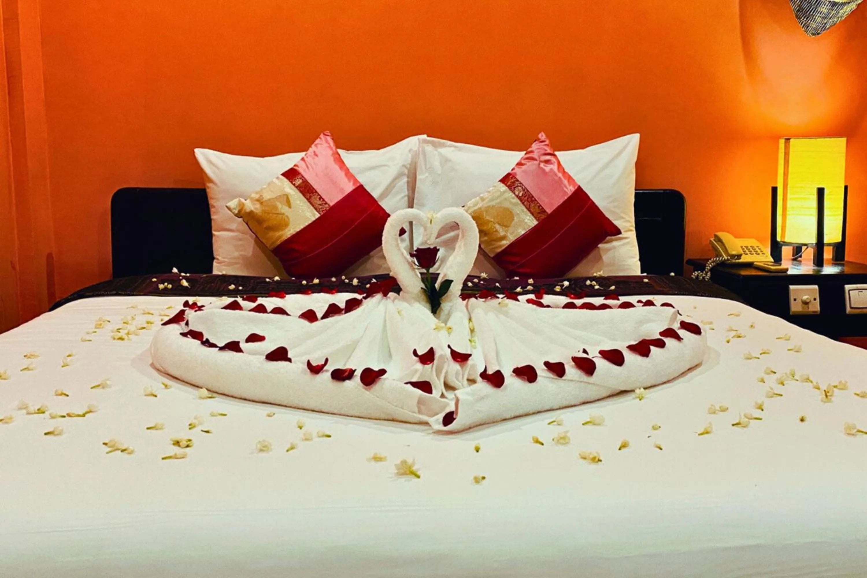 Bed in Golden Butterfly Villa