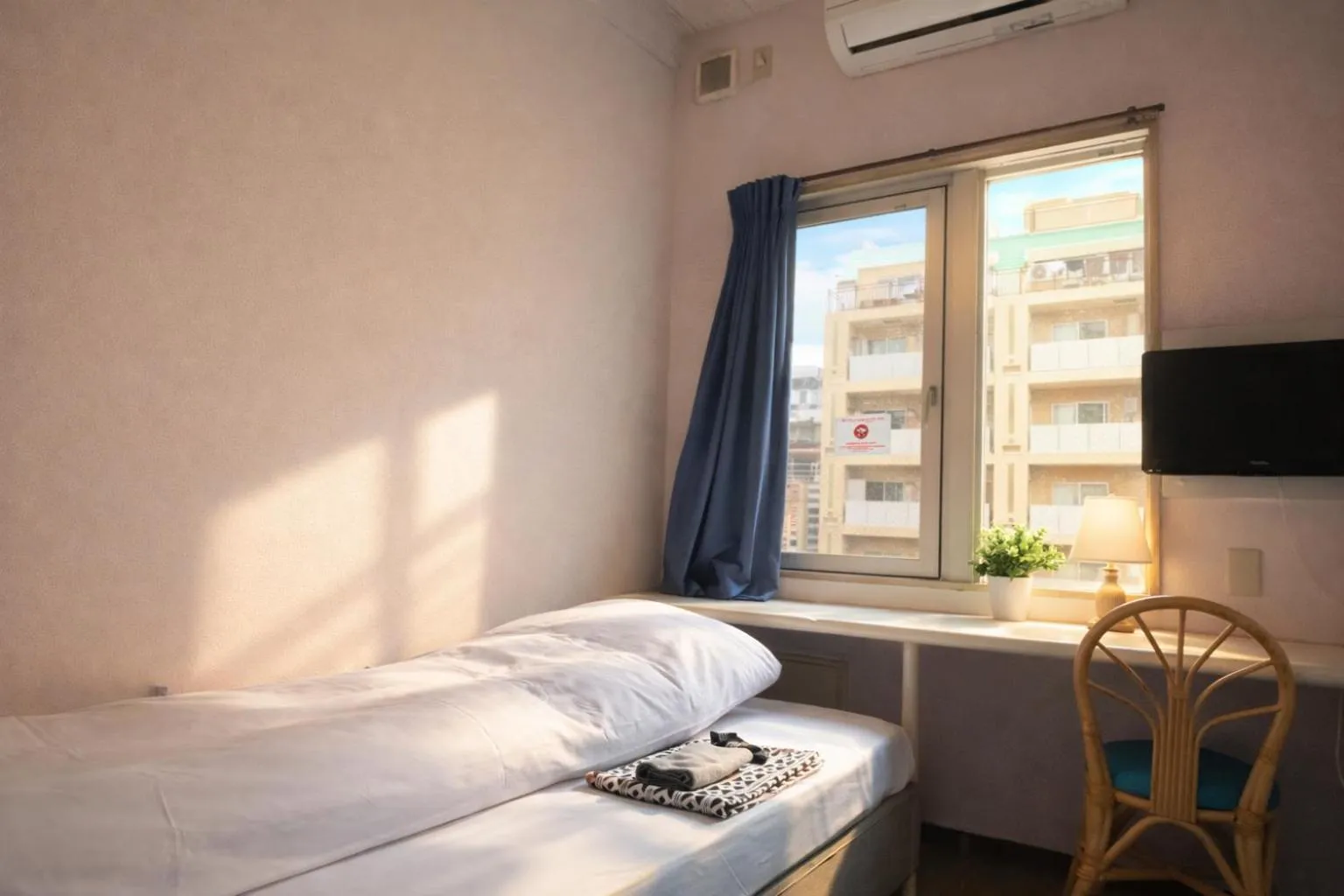 Bed in Sakura Hotel Jimbocho