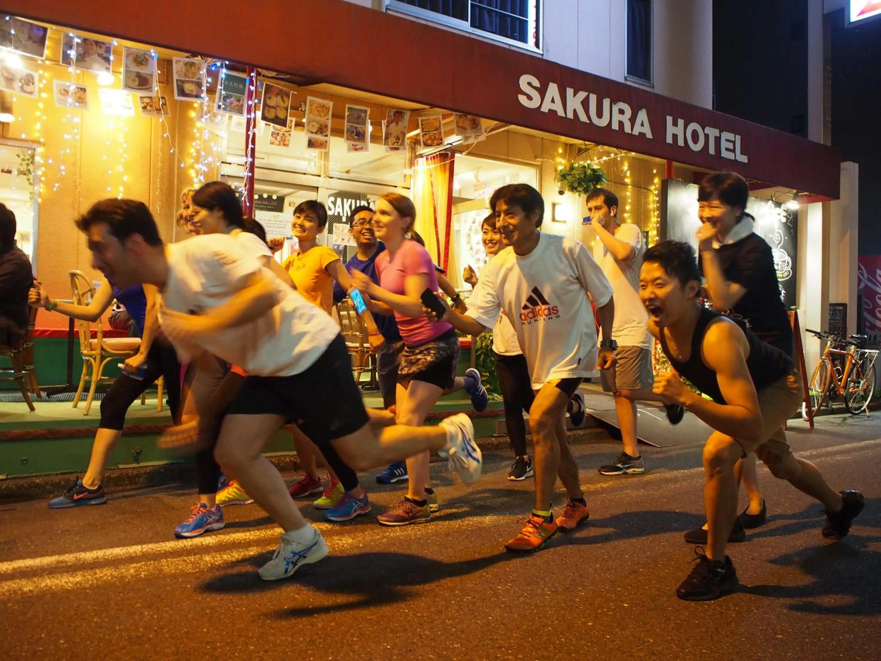 Evening entertainment in Sakura Hotel Jimbocho