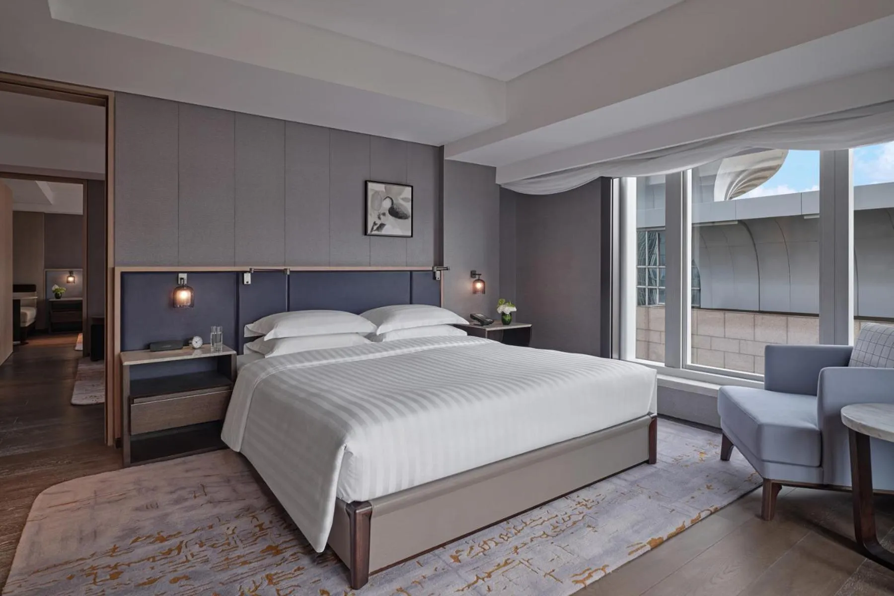 Bed in Grand Hyatt Beijing