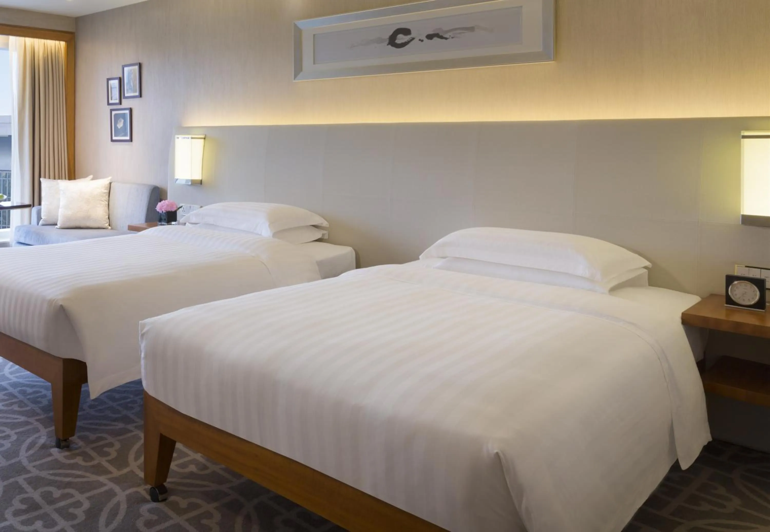 Bed in Grand Hyatt Beijing