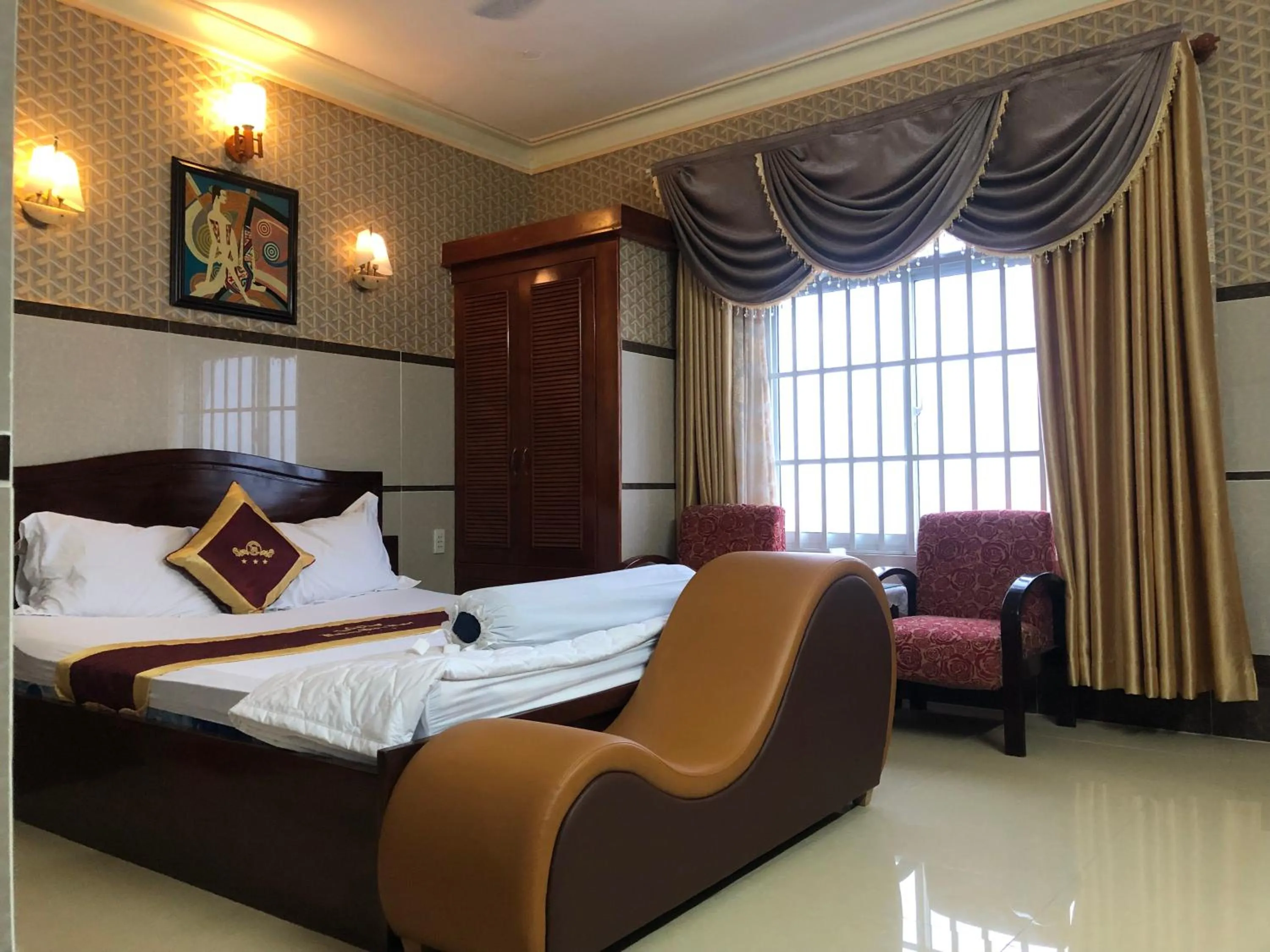 Bed in Hoàng Quân Hotel