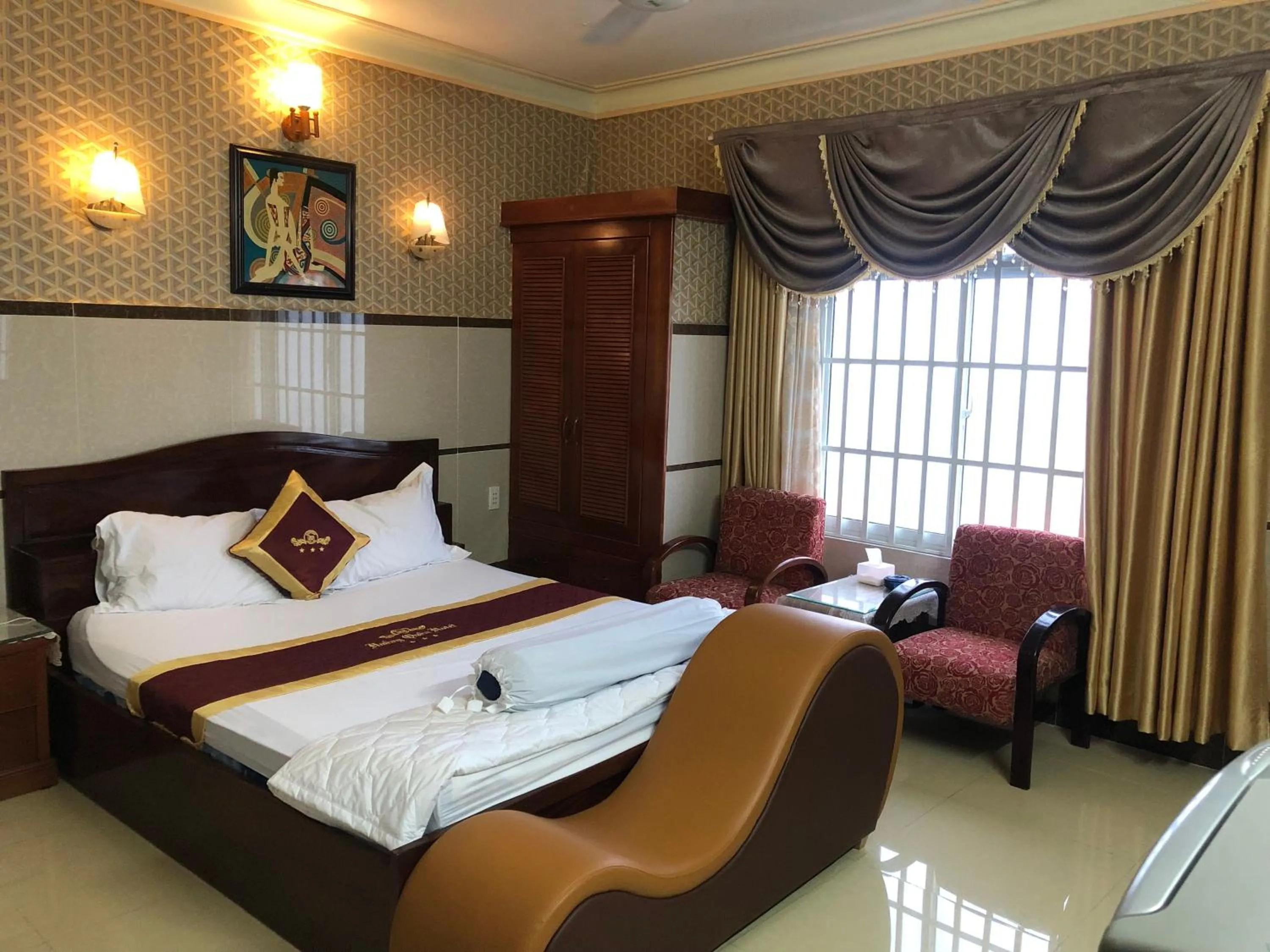 Bed in Hoàng Quân Hotel