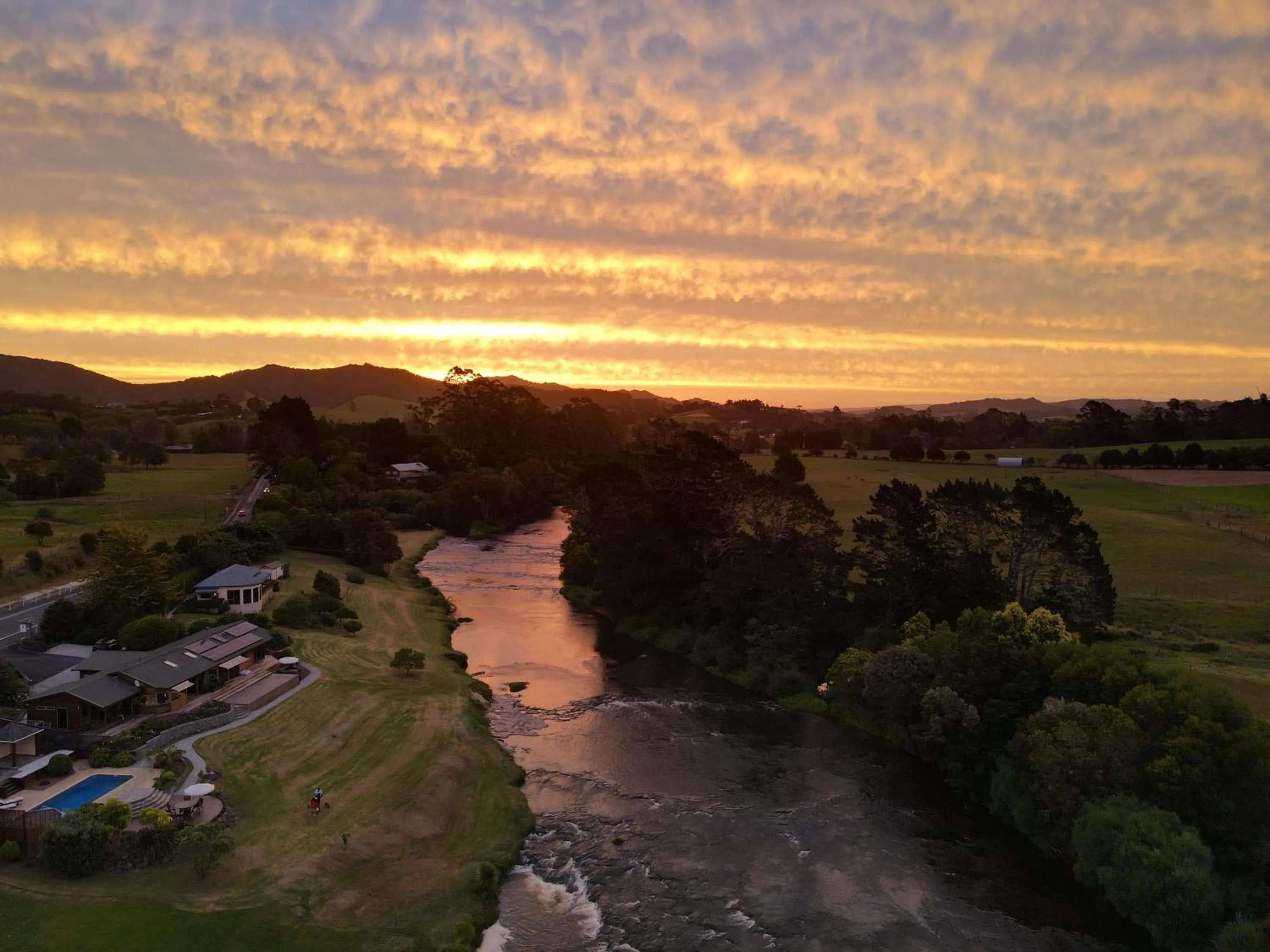 Bird's eye view in Te Awa Lodge