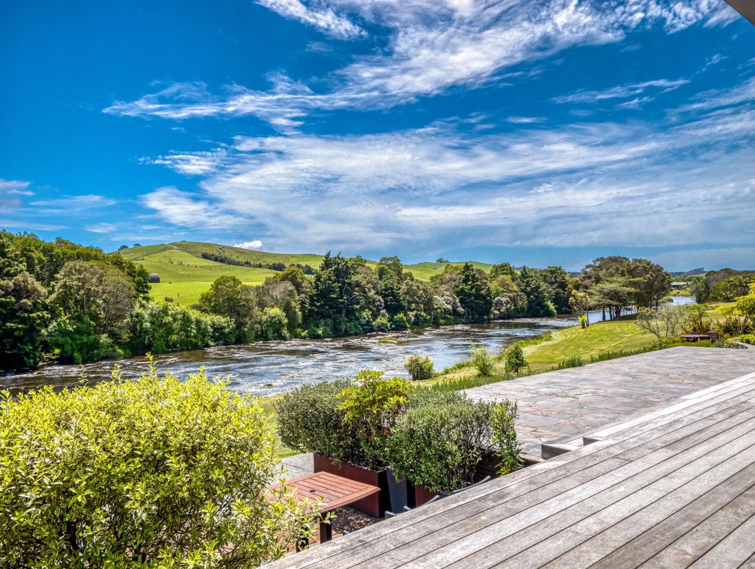 River view in Te Awa Lodge