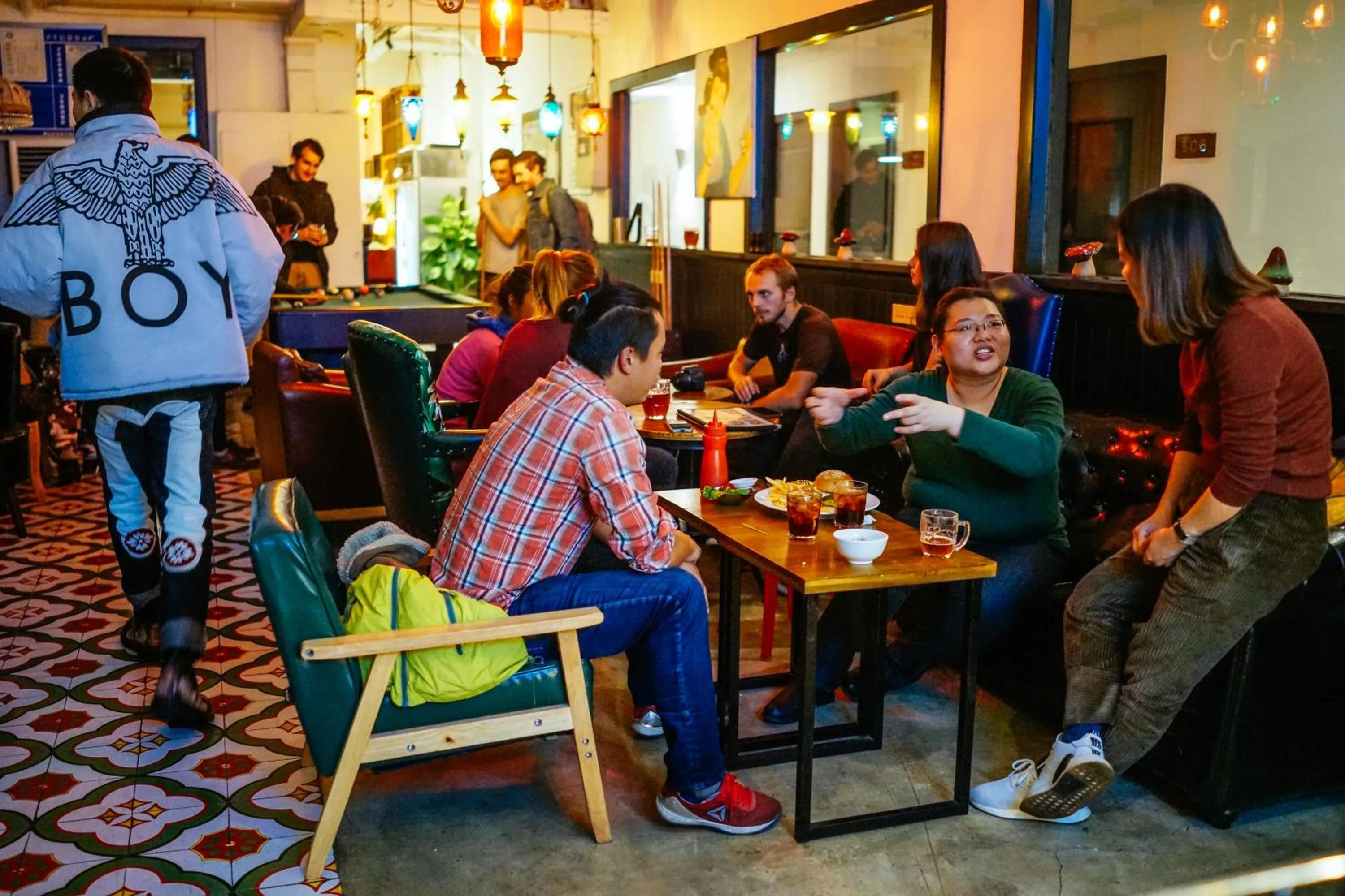 Lounge or bar in Chengdu Flipflop Hostel Poshpacker (Chunxi Road Metro Station)