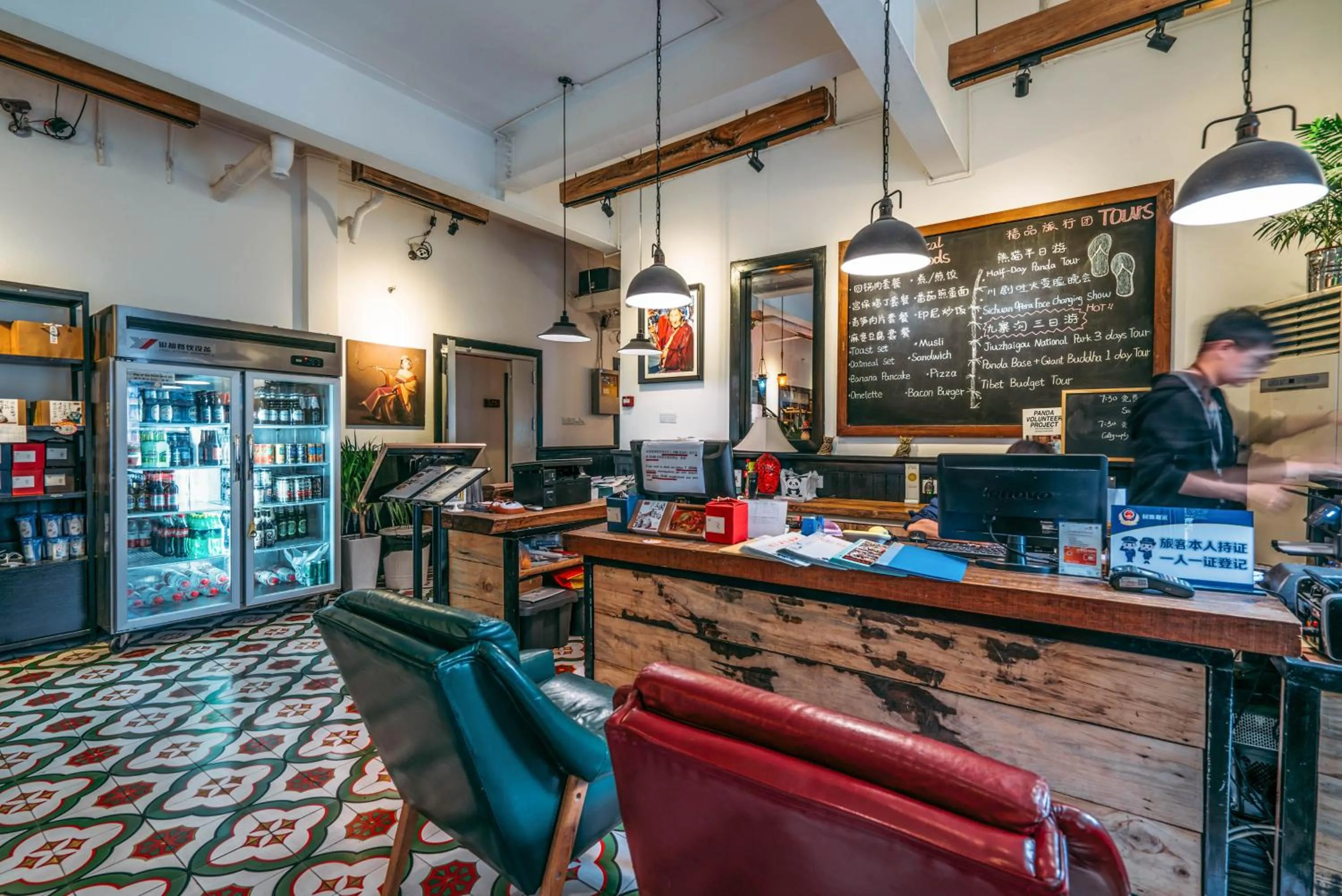 Lobby or reception in Chengdu Flipflop Hostel Poshpacker (Chunxi Road Metro Station)