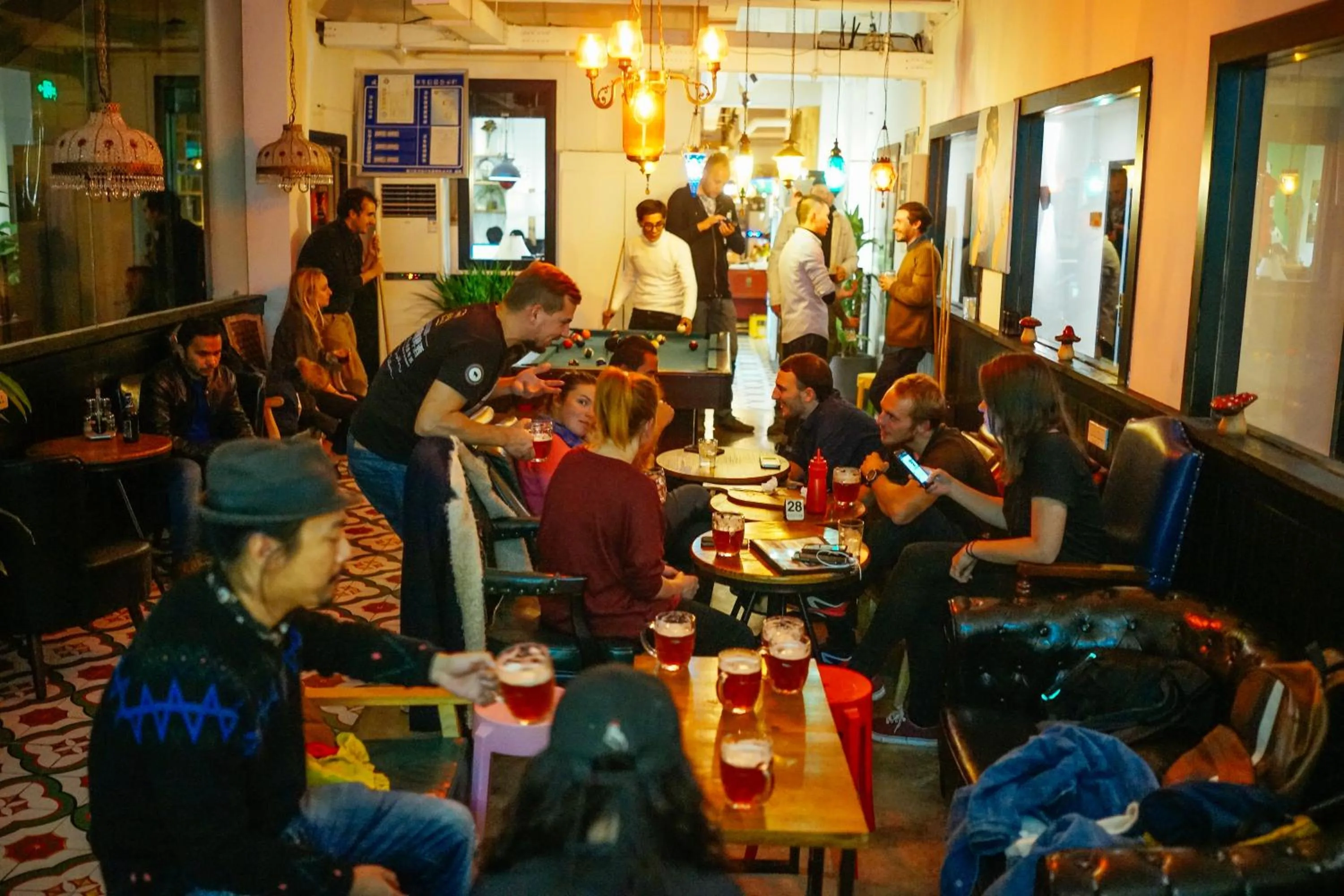 Lounge or bar in Chengdu Flipflop Hostel Poshpacker (Chunxi Road Metro Station)