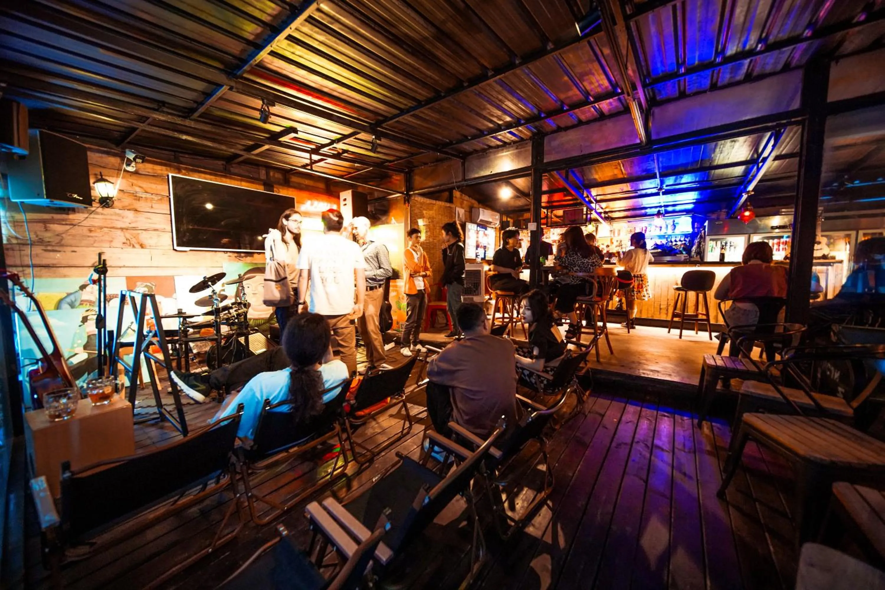 Lounge or bar in Chengdu Flipflop Hostel Poshpacker (Chunxi Road Metro Station)