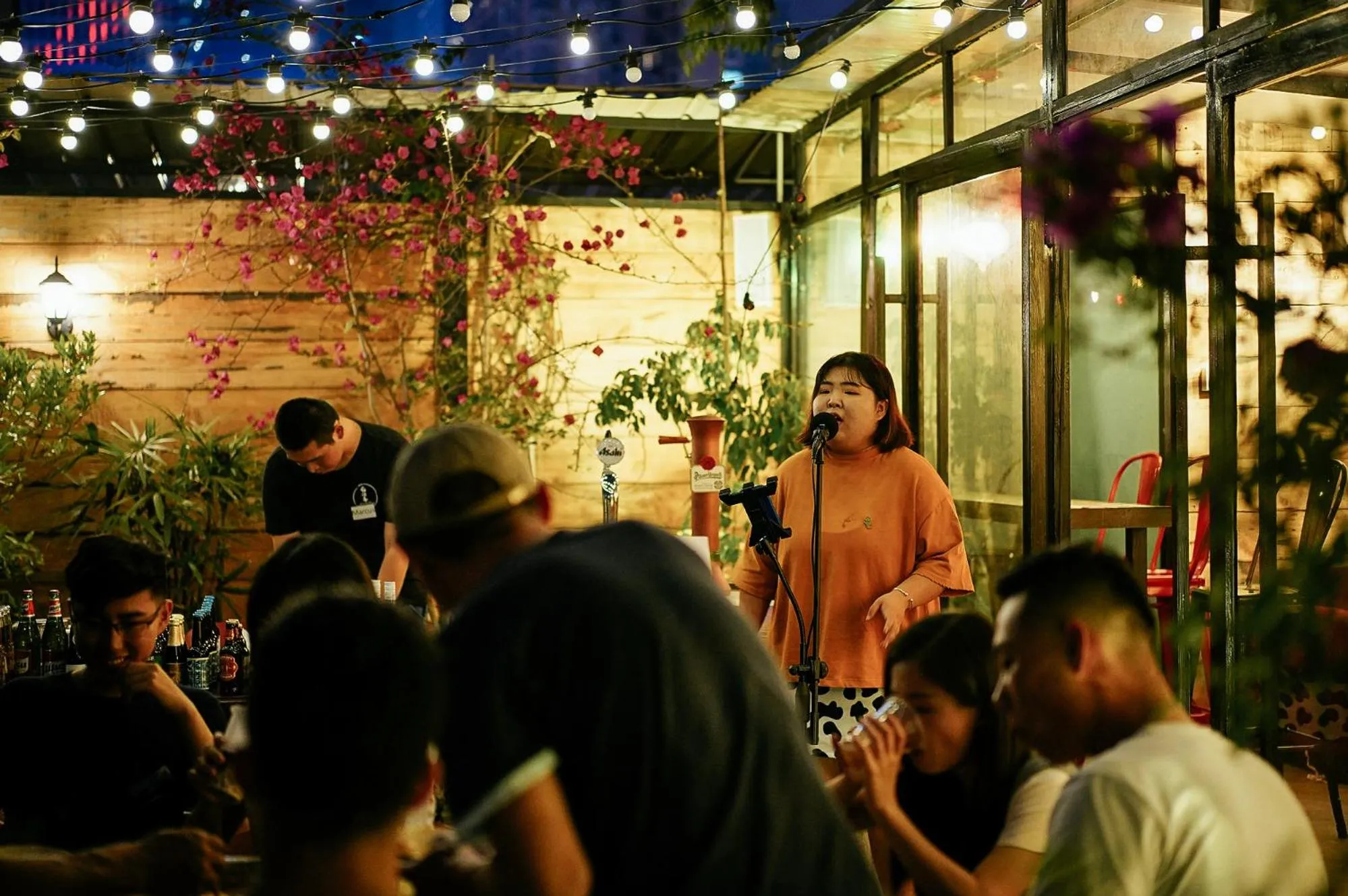 Garden in Chengdu Flipflop Hostel Poshpacker (Chunxi Road Metro Station)
